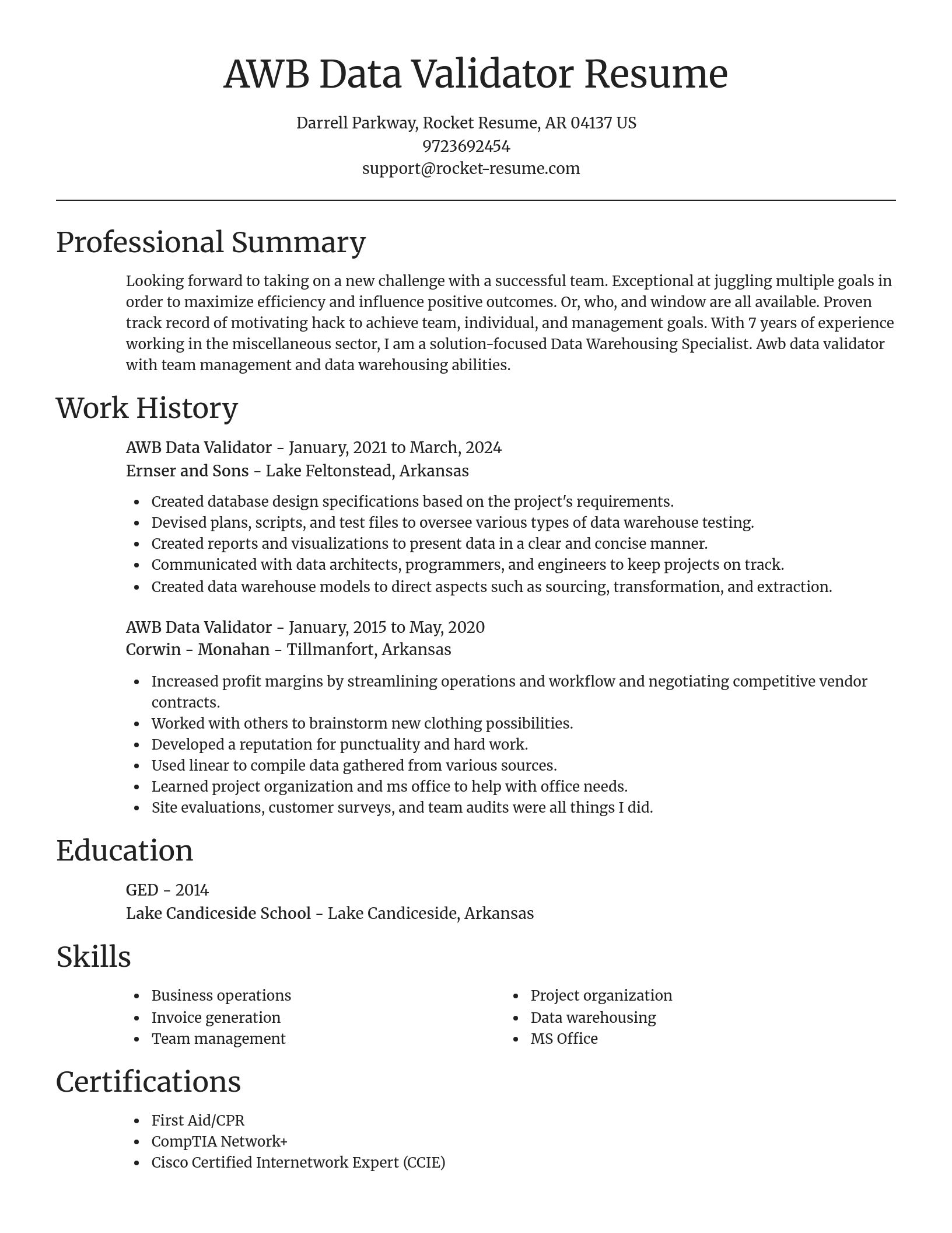 Focal Point resume template
