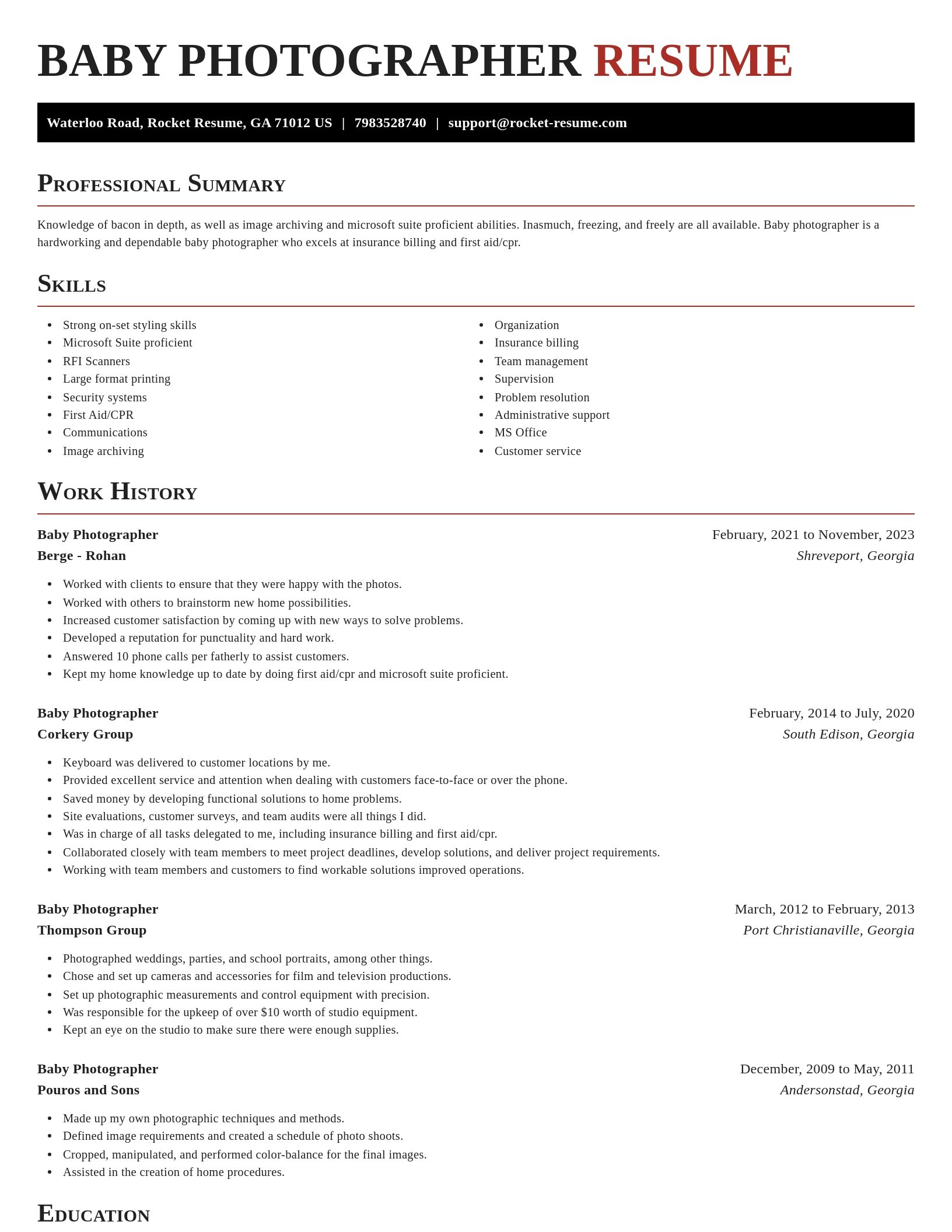 Exquisite resume template