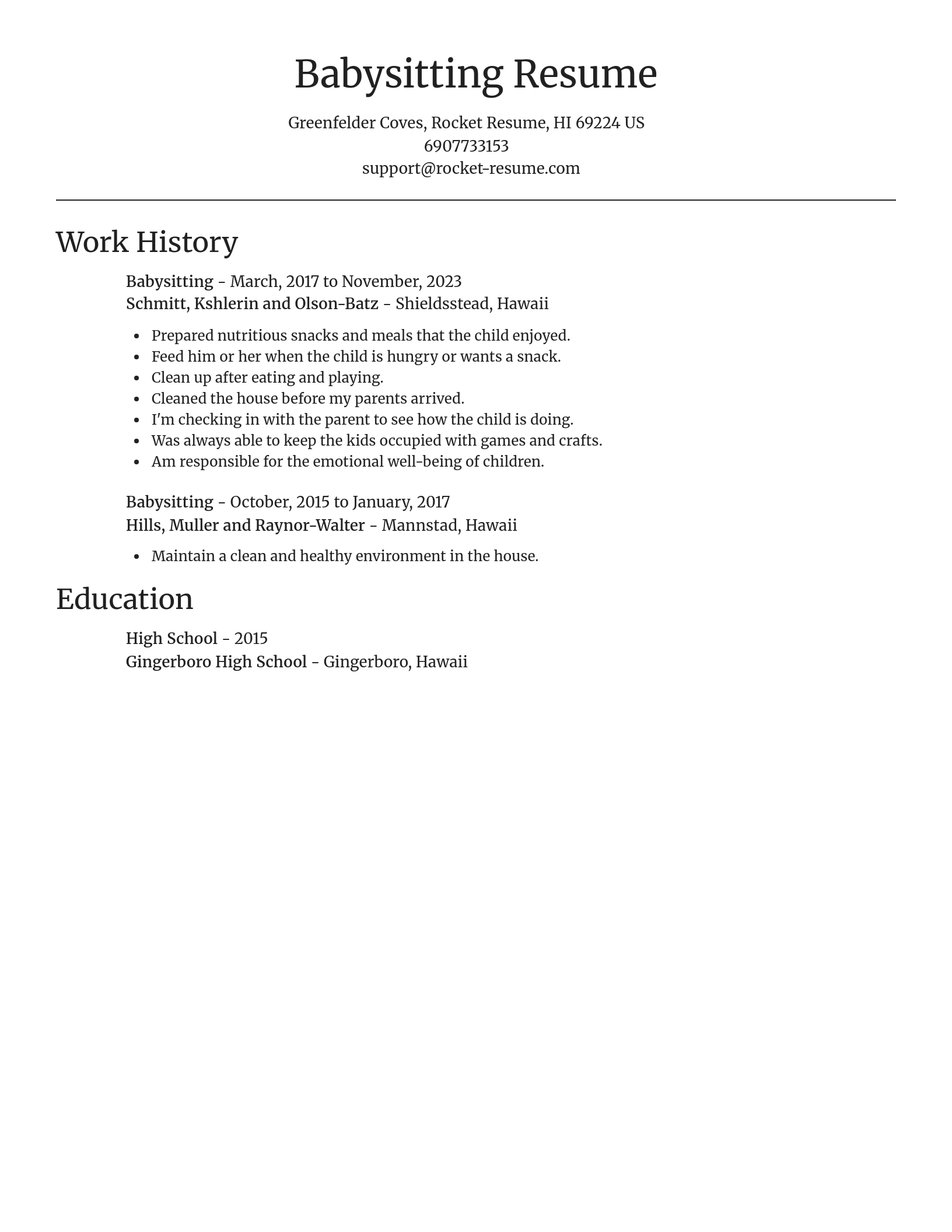 Focal Point resume template