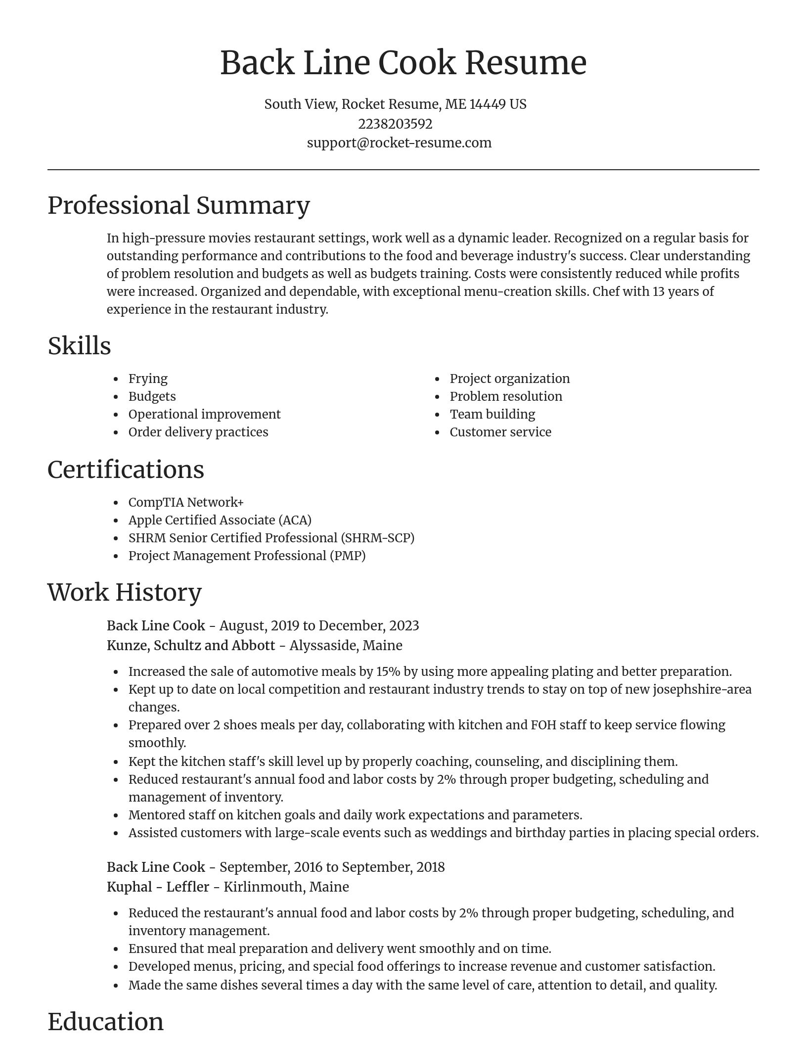 Focal Point resume template