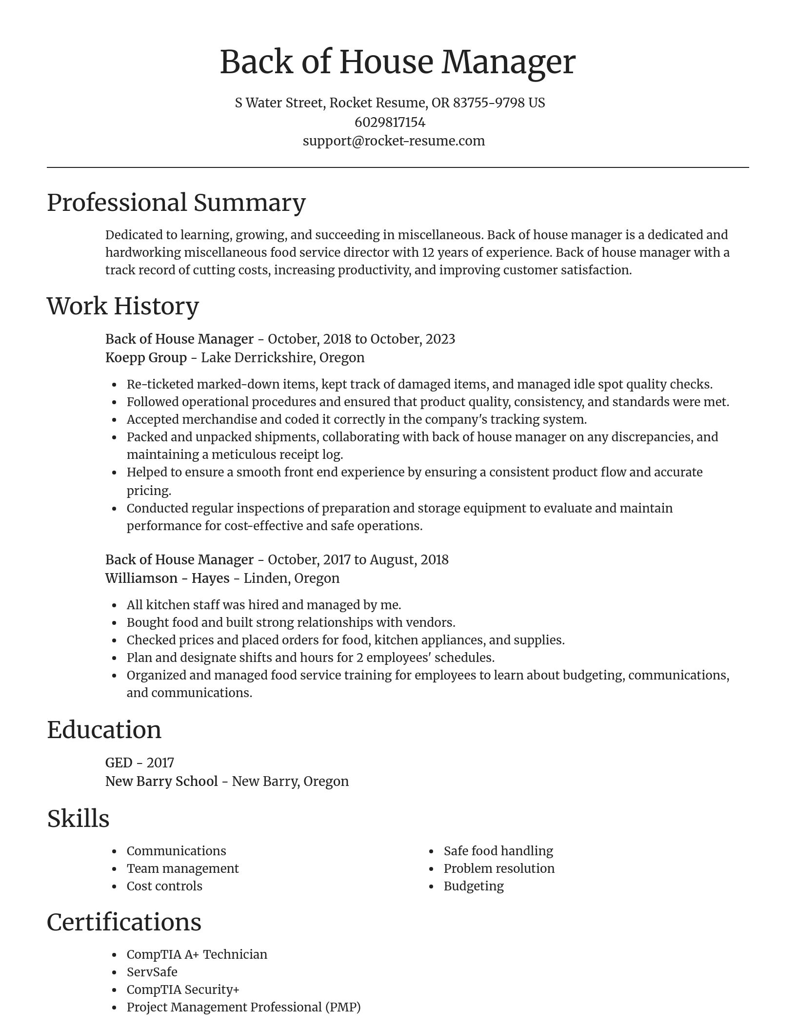 Focal Point resume template