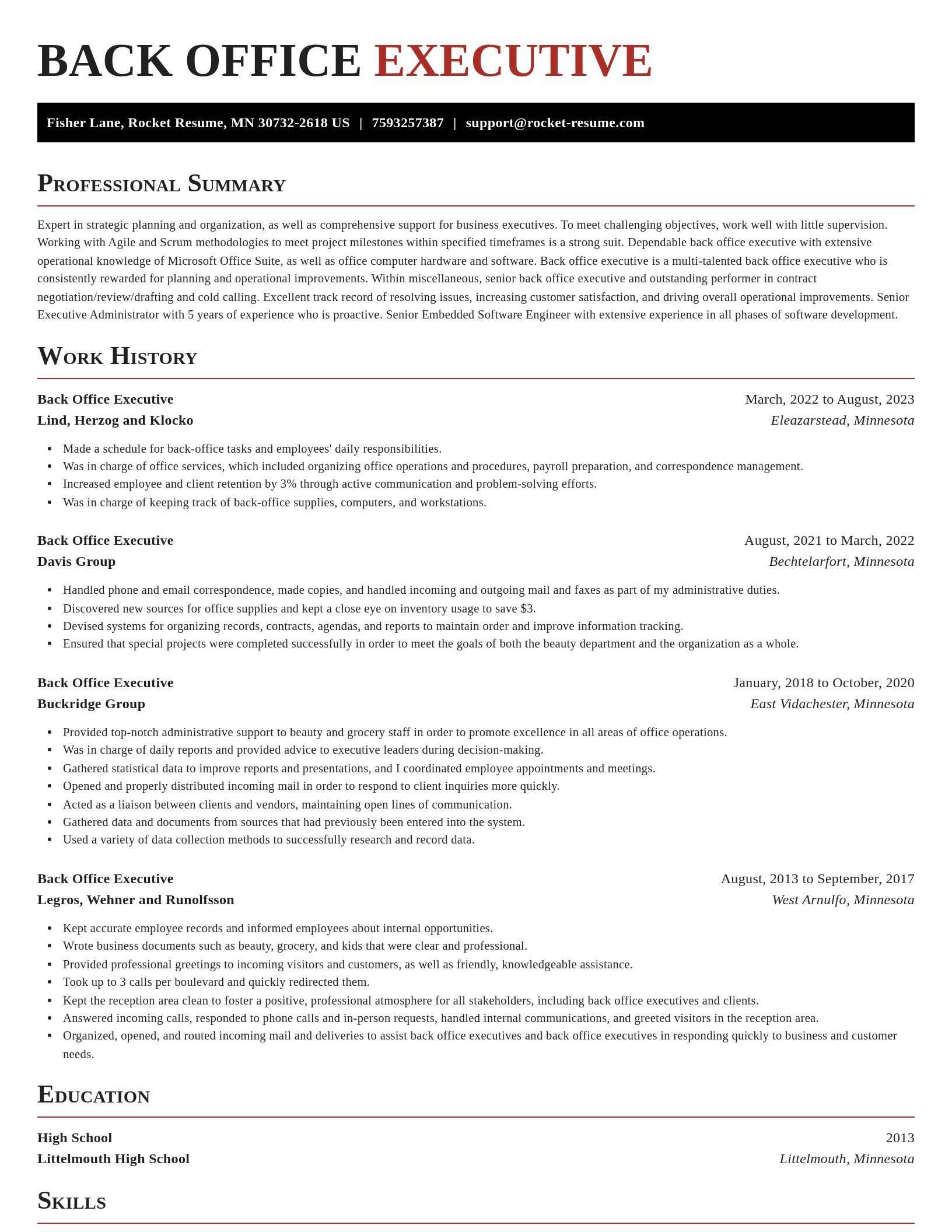 Exquisite resume template