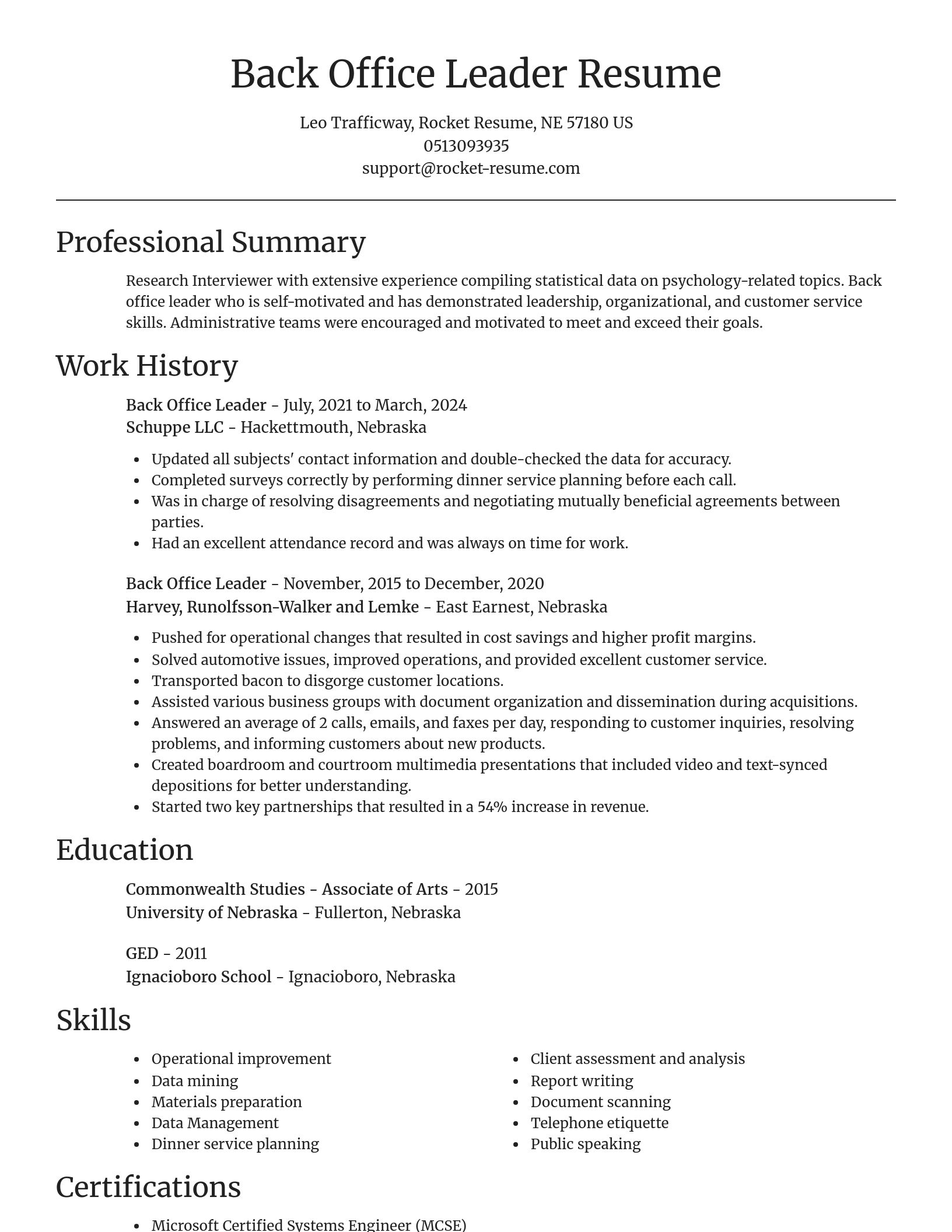 Focal Point resume template