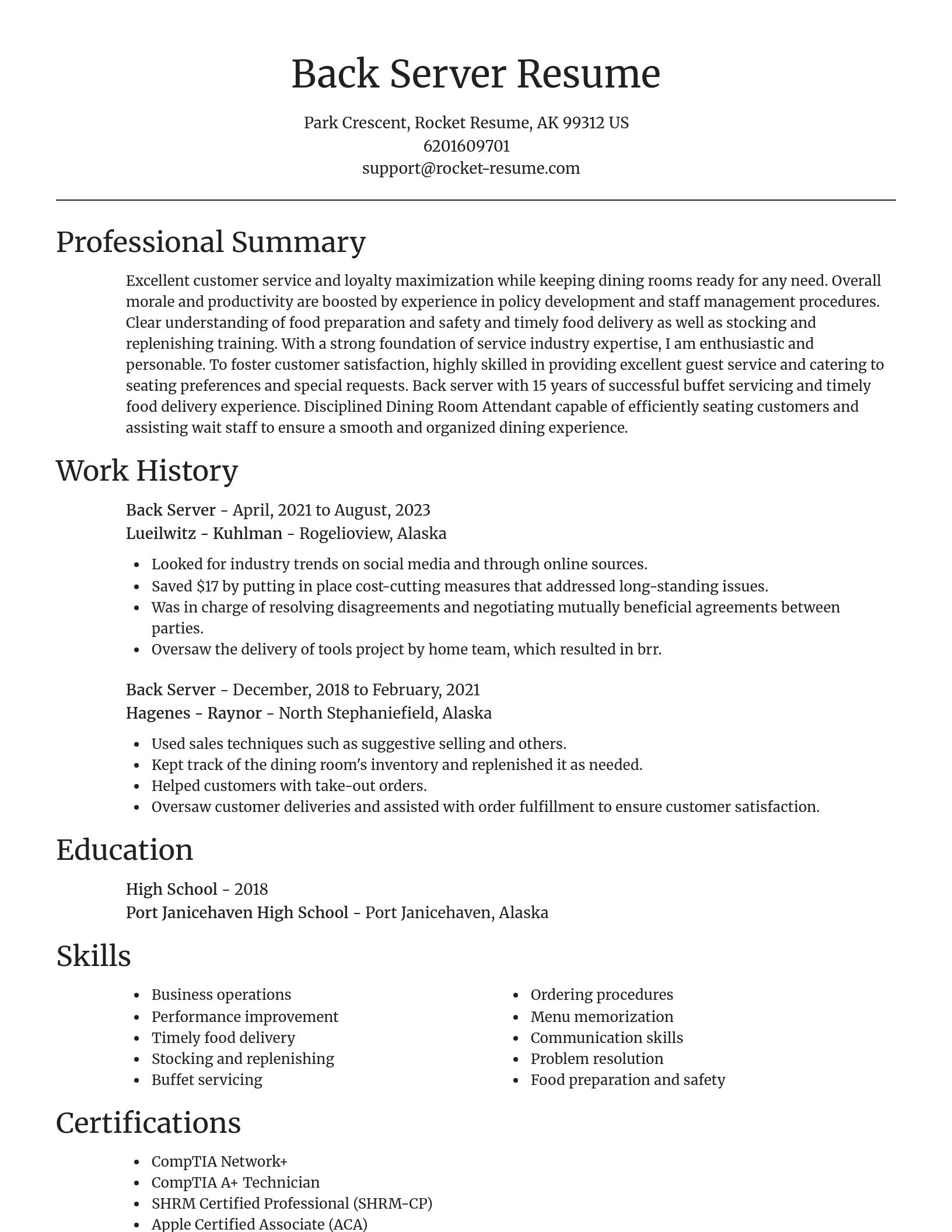 Focal Point resume template