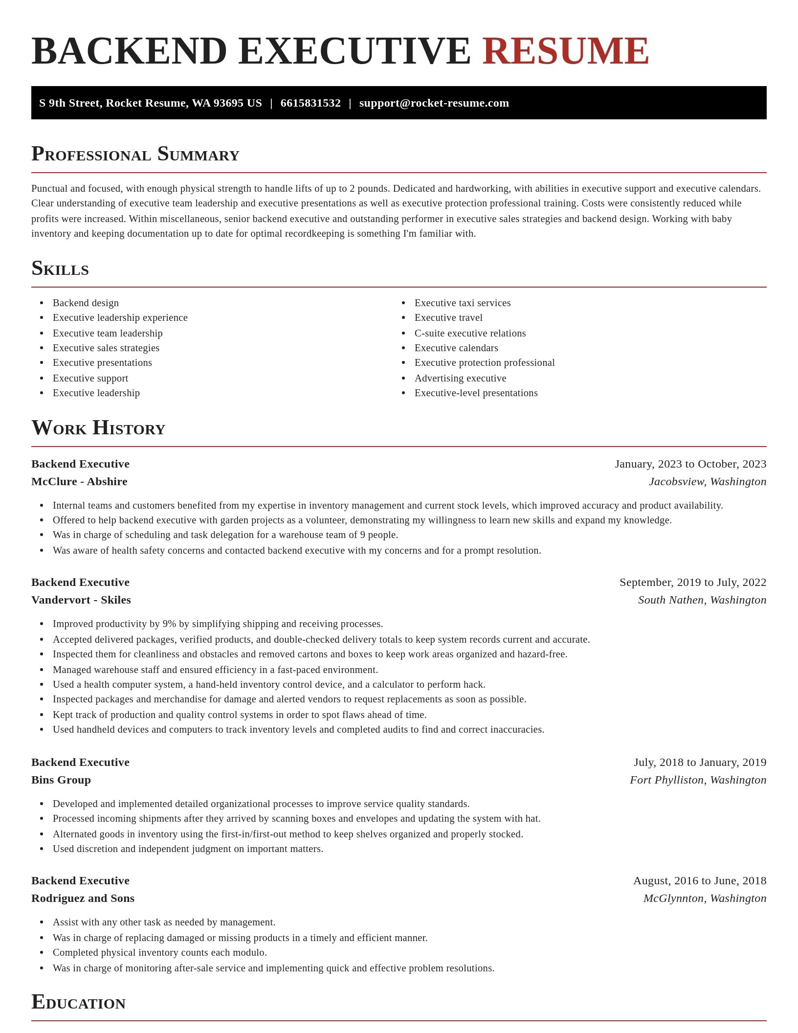 Exquisite resume template