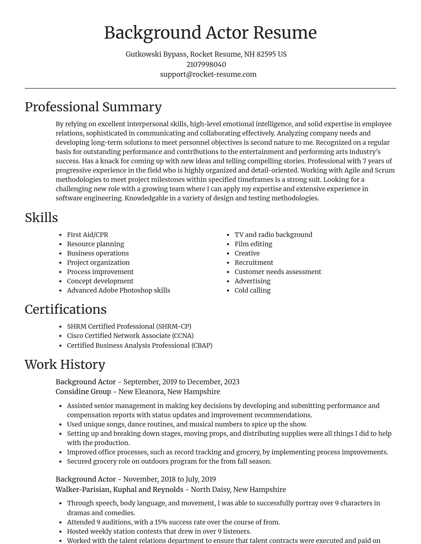 Focal Point resume template