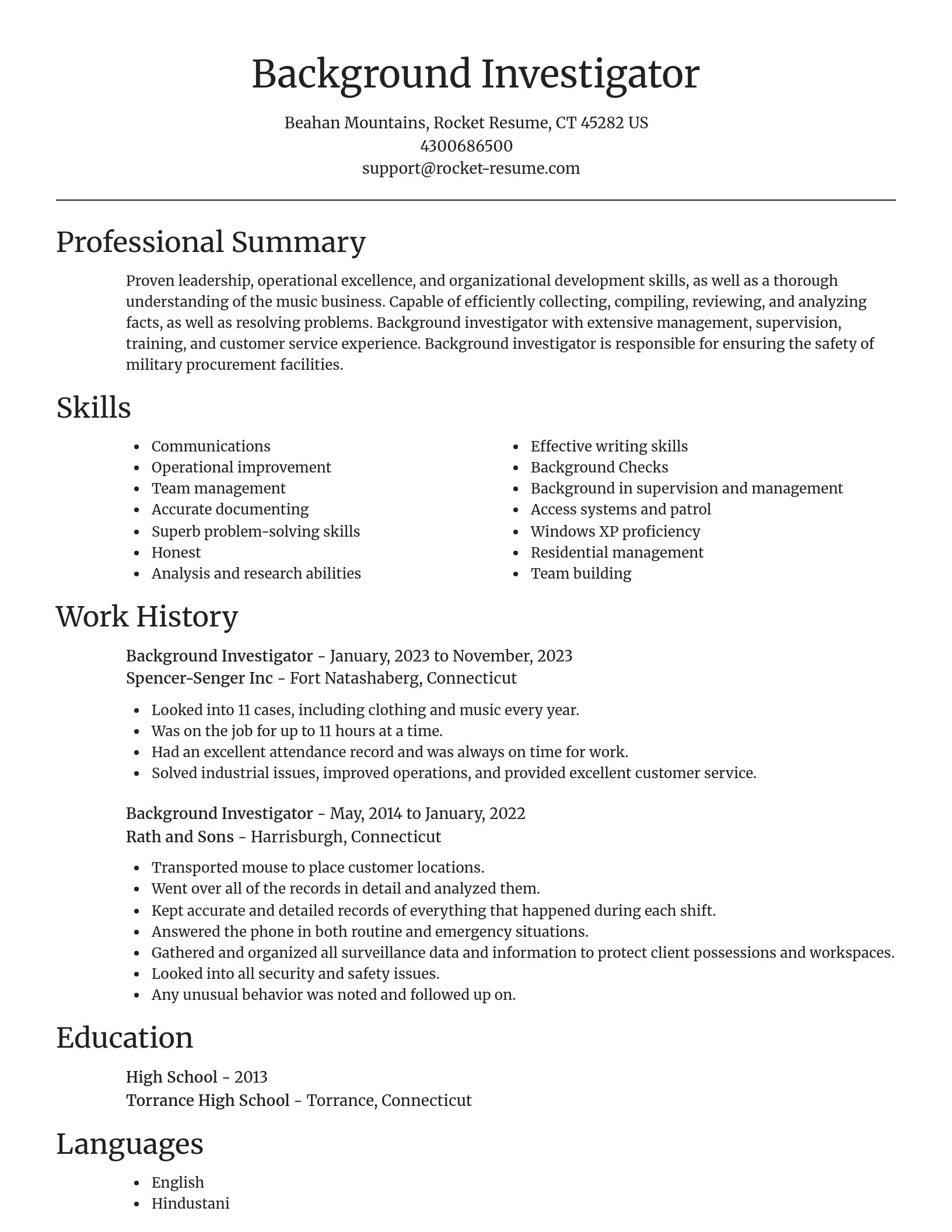 Focal Point resume template