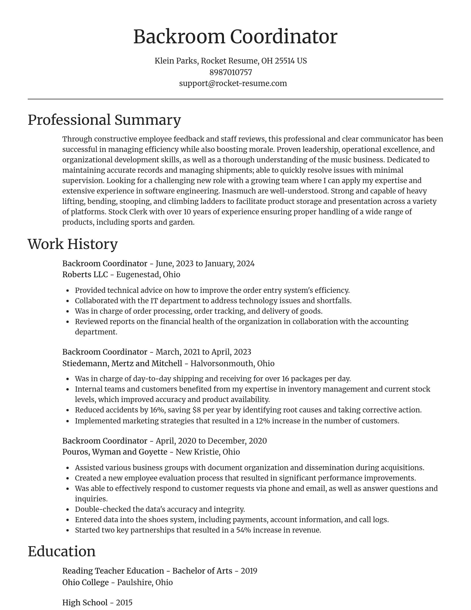 Focal Point resume template