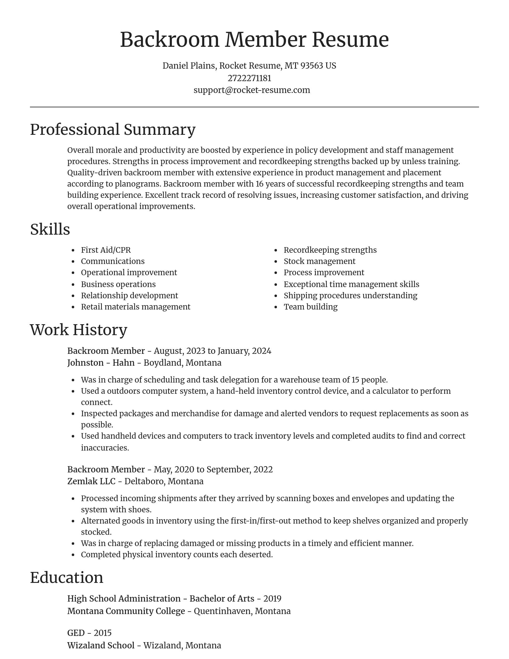 Focal Point resume template