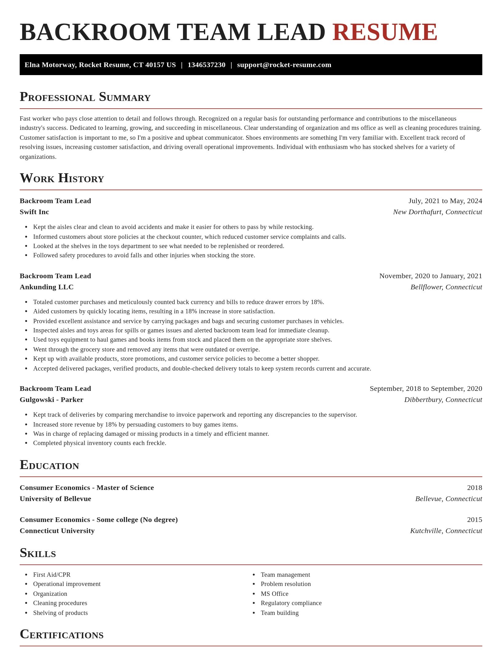 Exquisite resume template