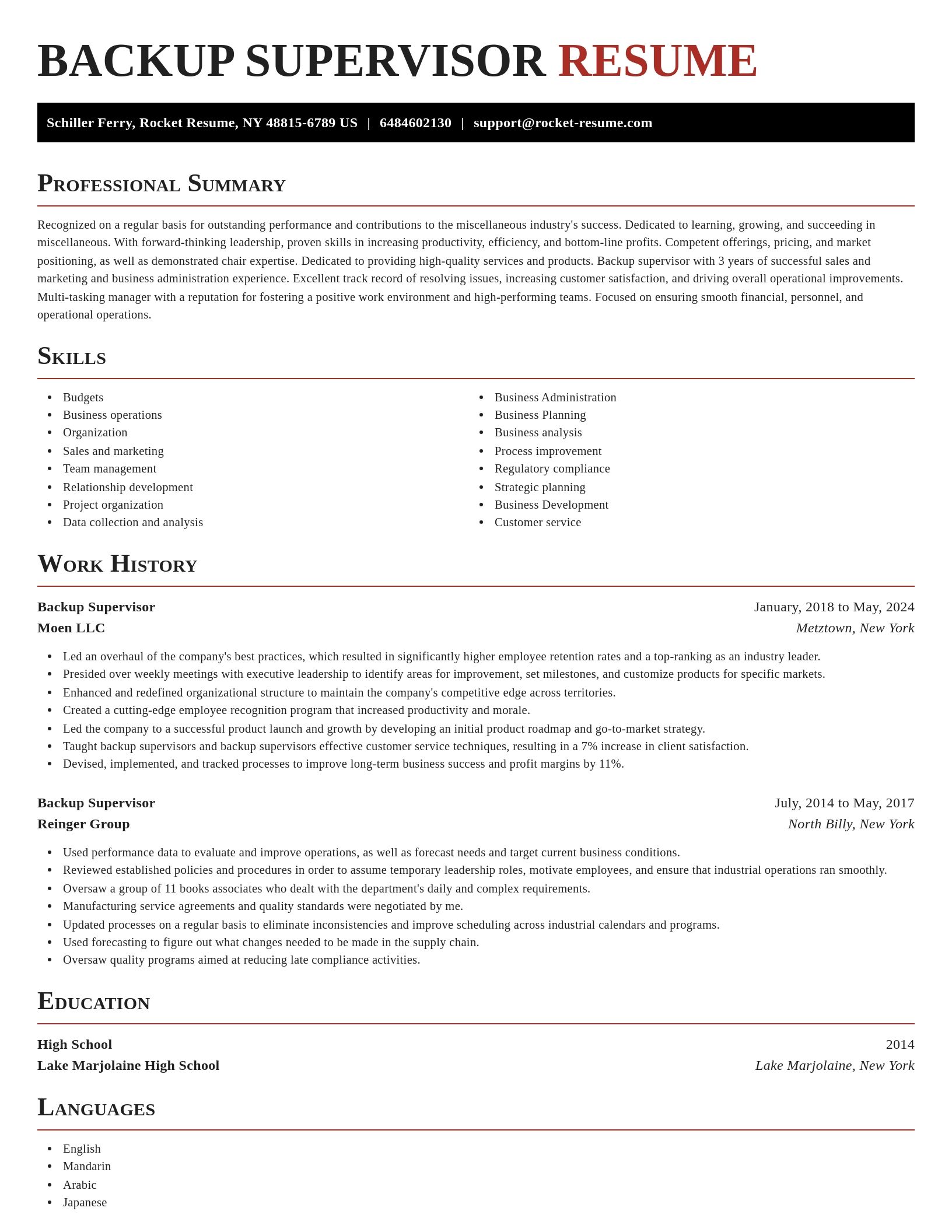 Exquisite resume template