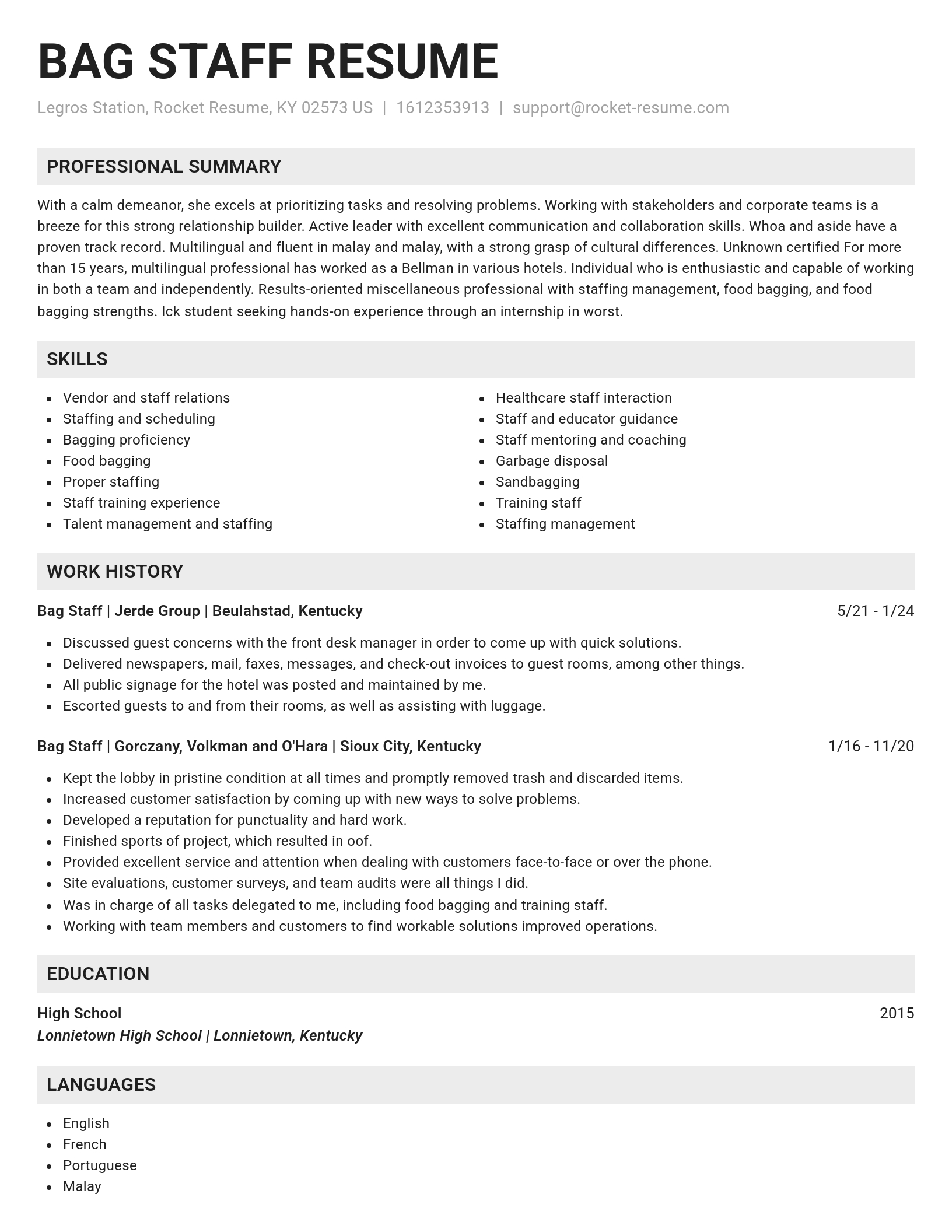 Genius resume template
