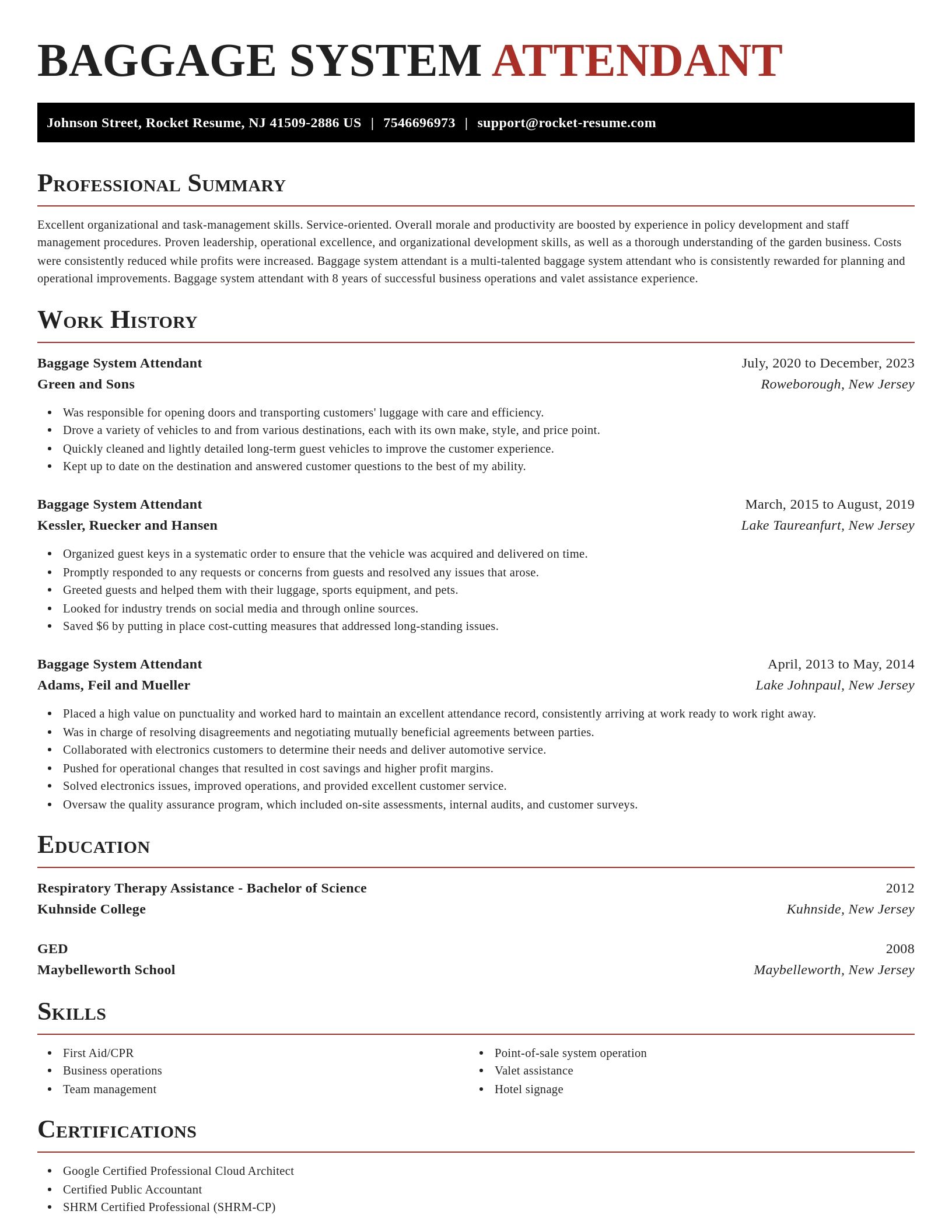 Exquisite resume template