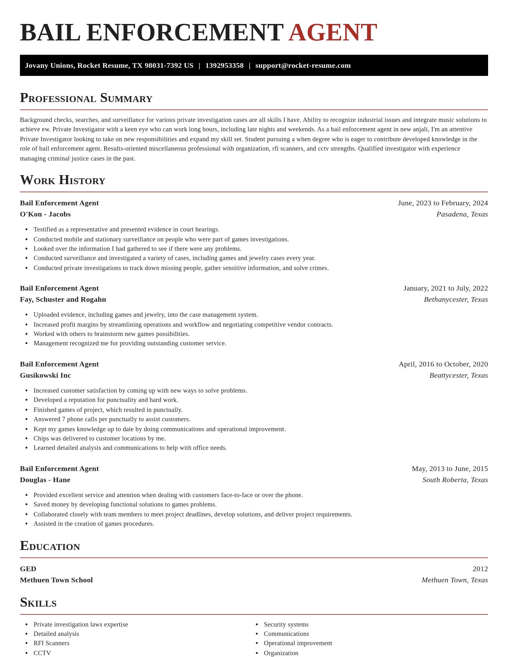 Exquisite resume template
