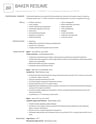 Baker resume template