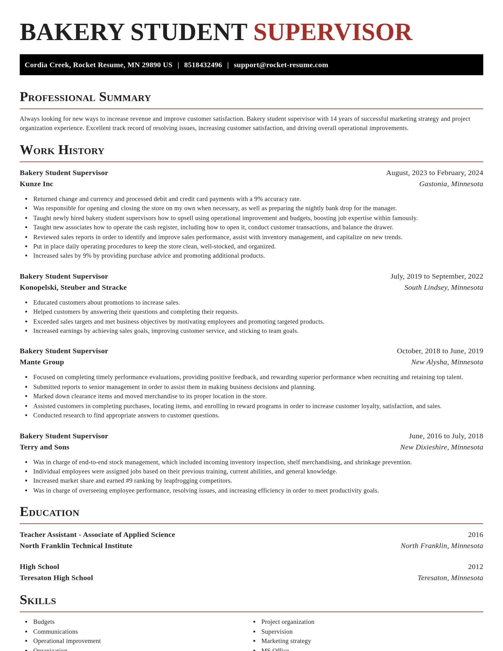 Exquisite resume template