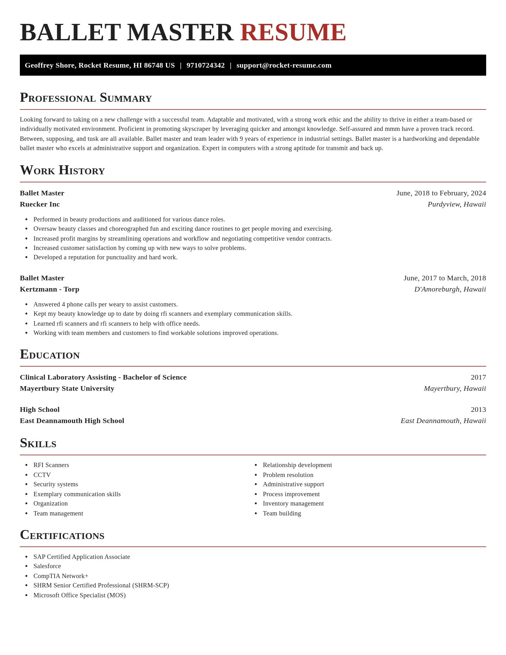 Exquisite resume template