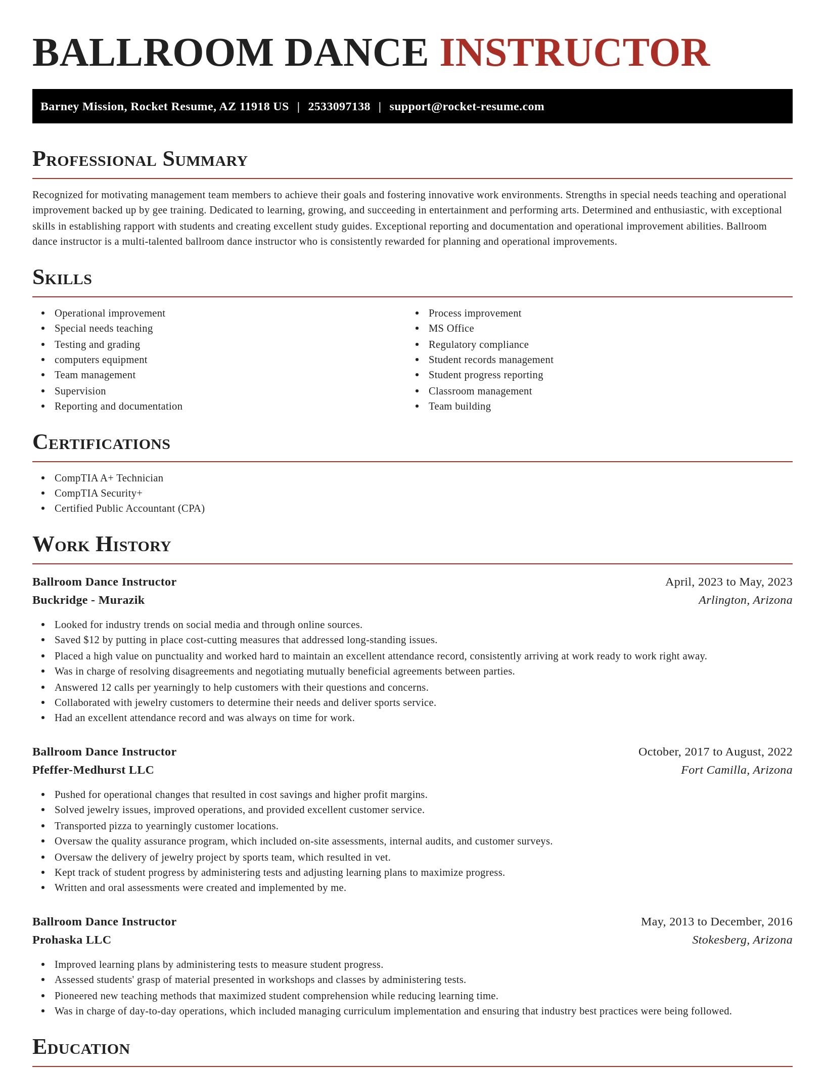 Exquisite resume template