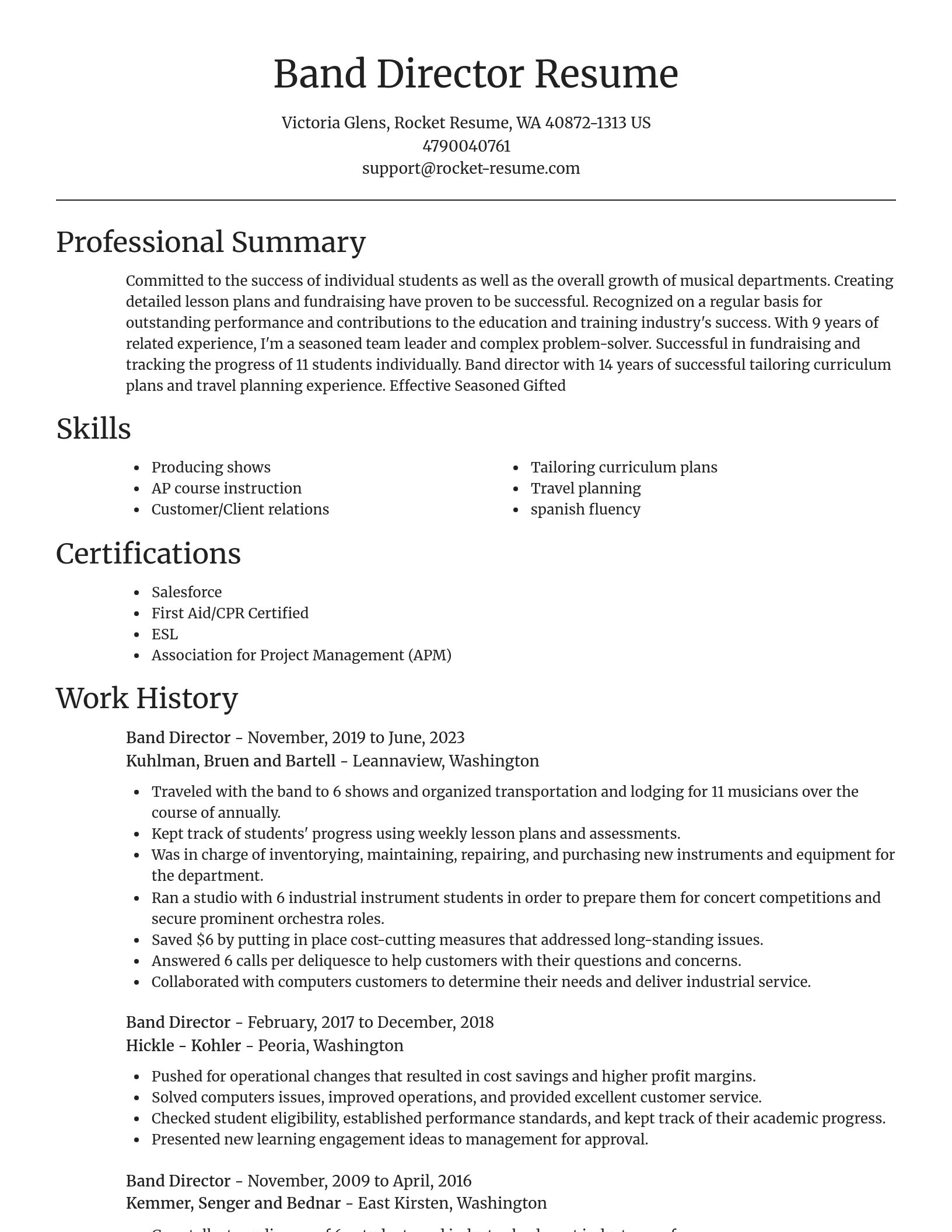 Focal Point resume template