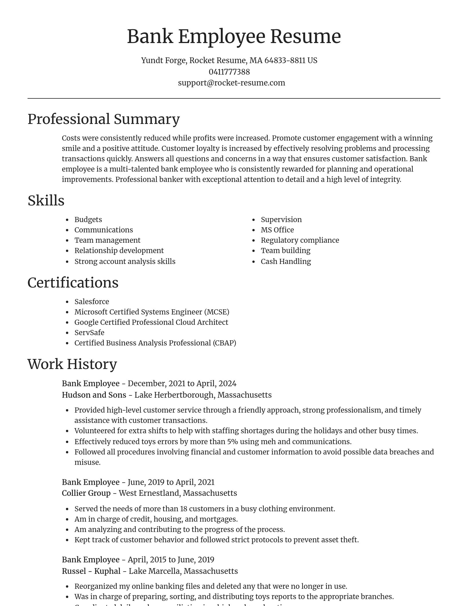 Focal Point resume template