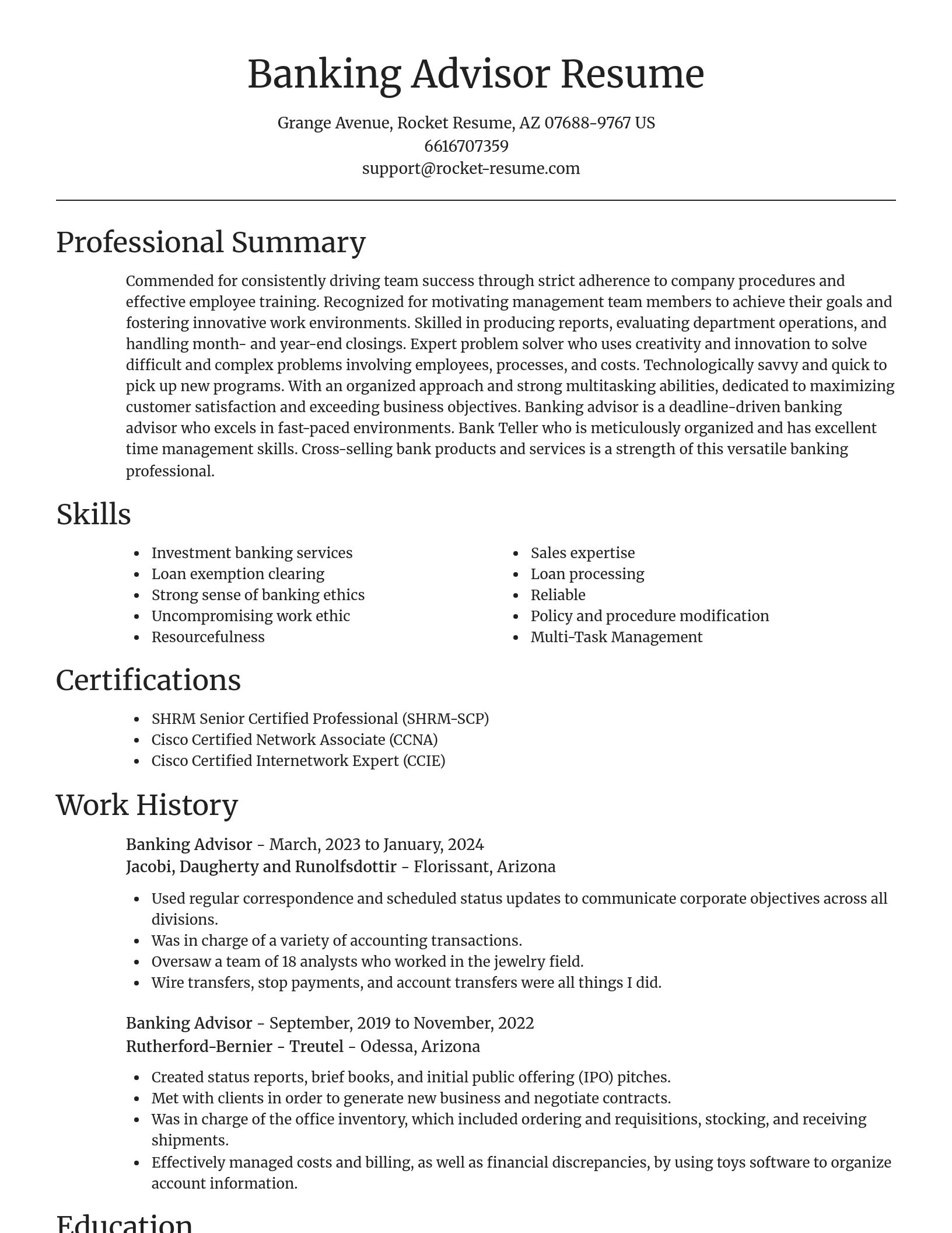 Focal Point resume template