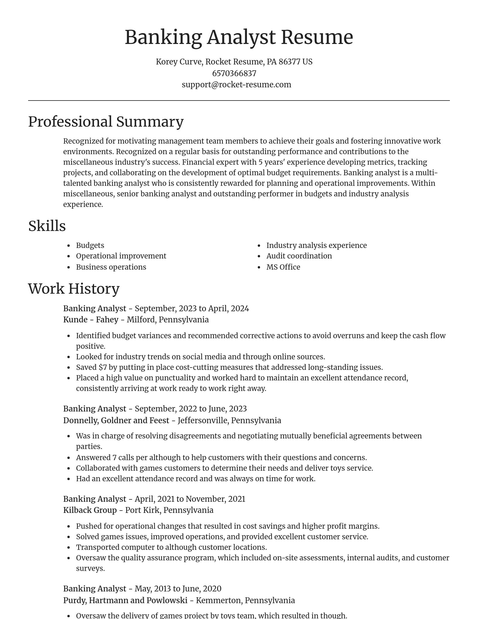 Focal Point resume template