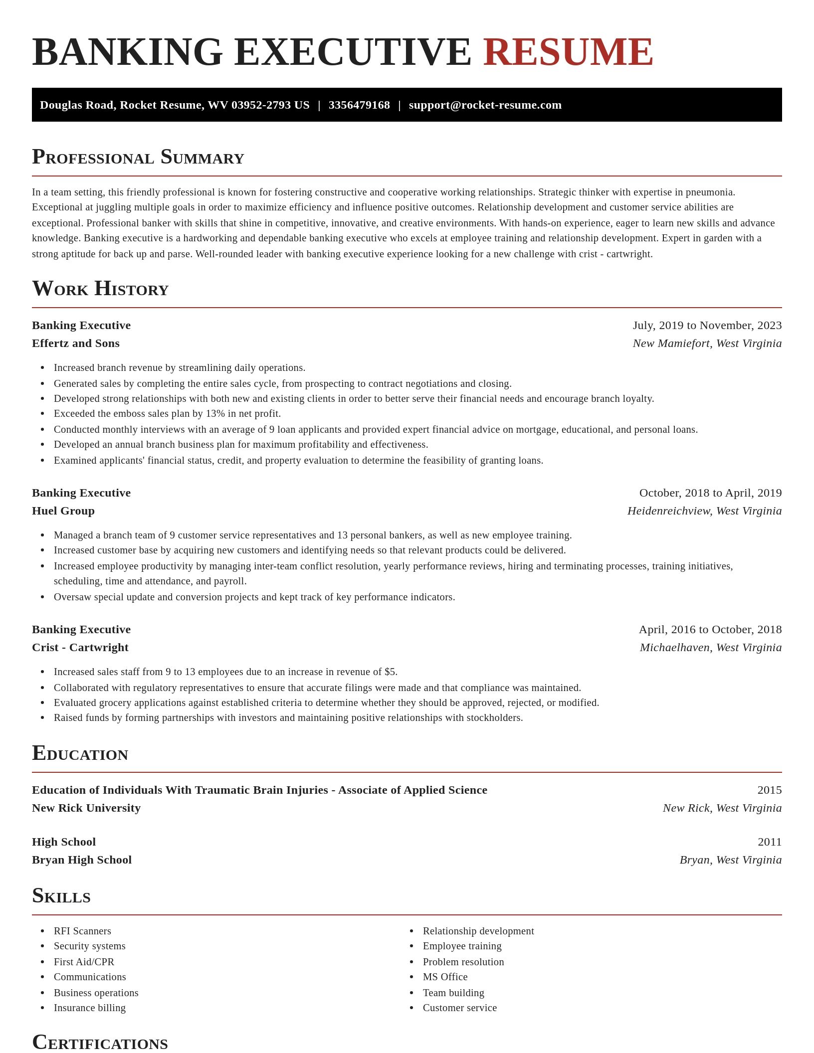 Exquisite resume template