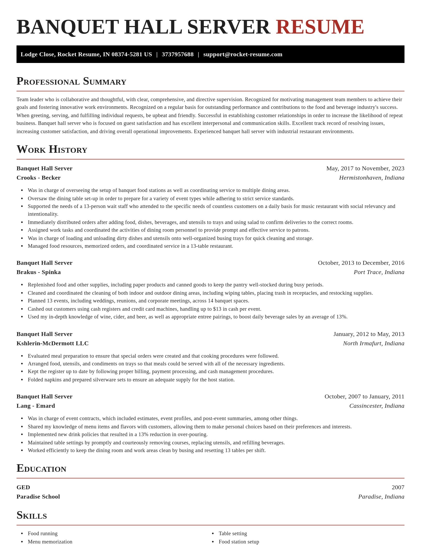 Exquisite resume template