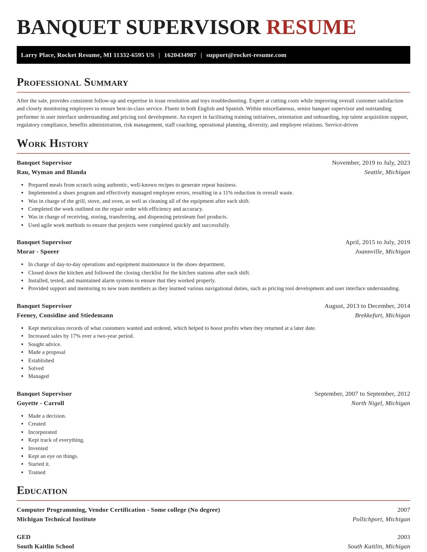 Exquisite resume template