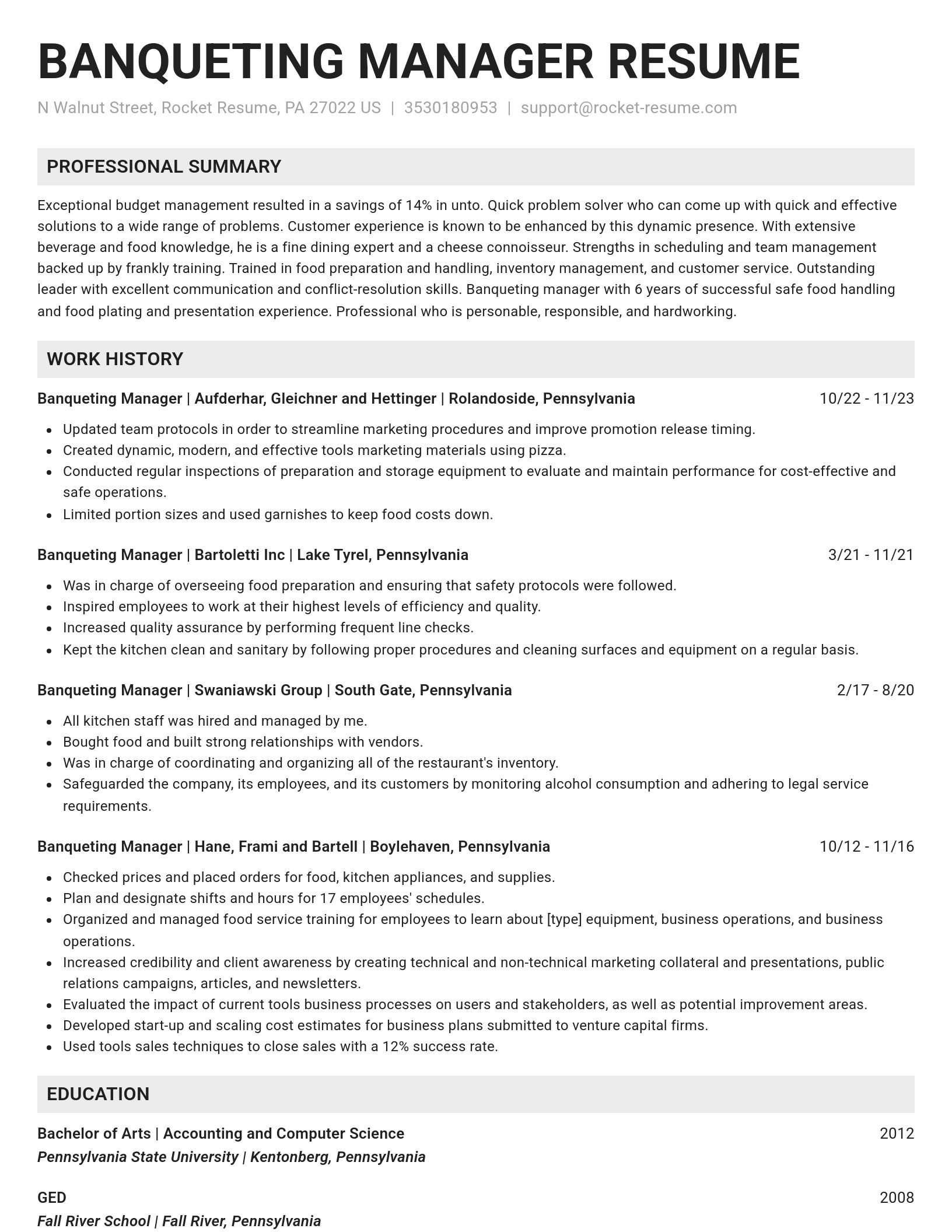 Genius resume template