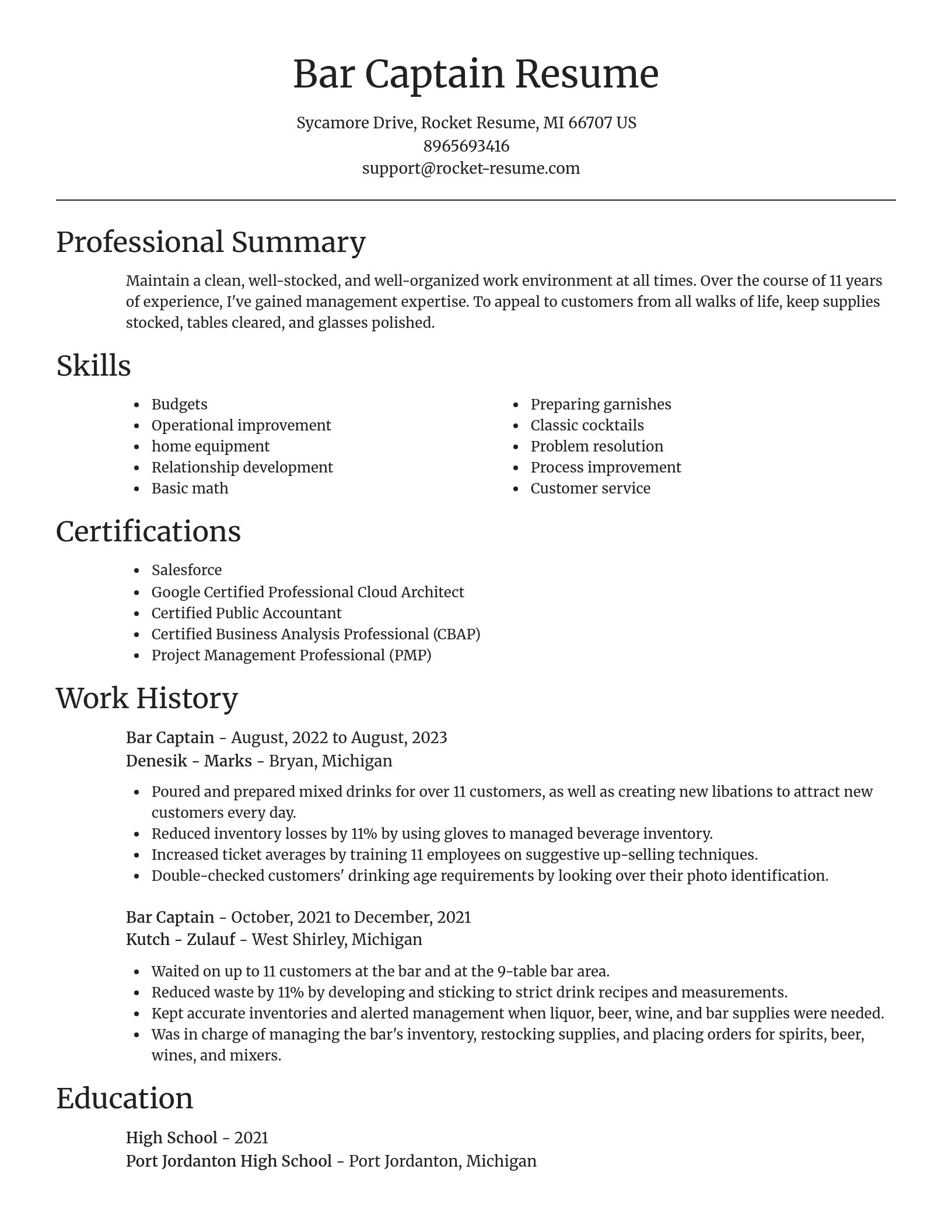 Focal Point resume template