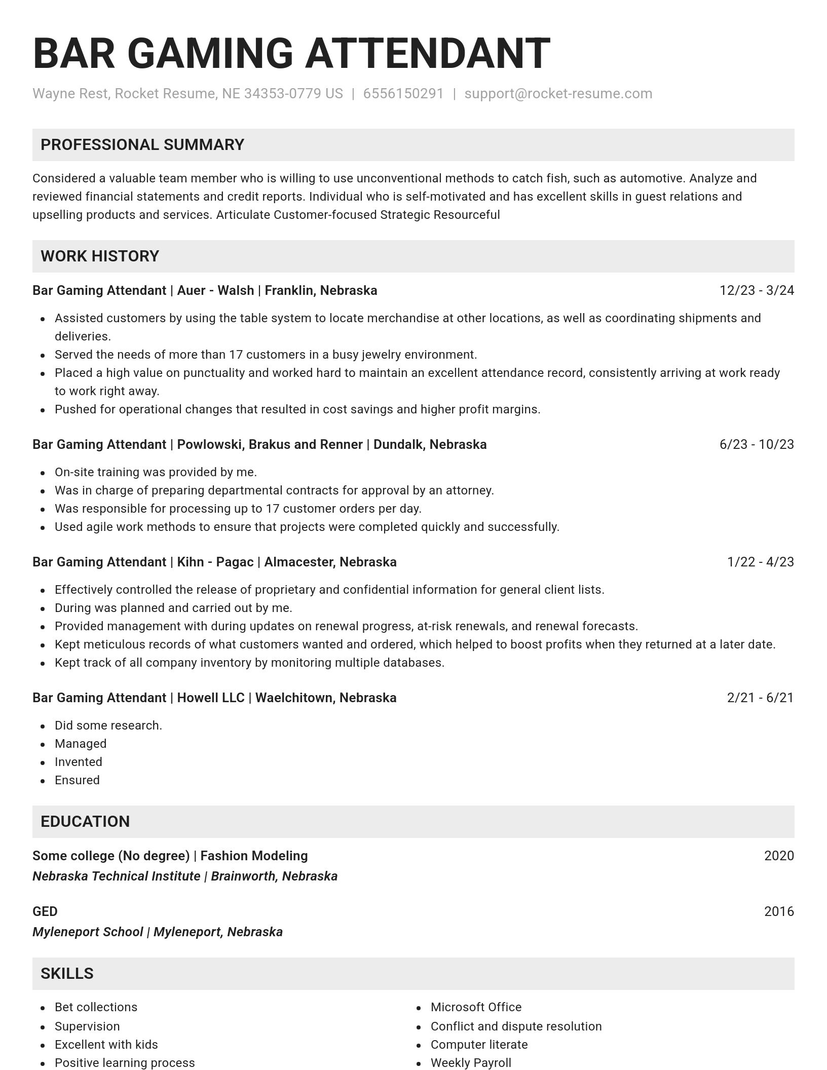 Genius resume template