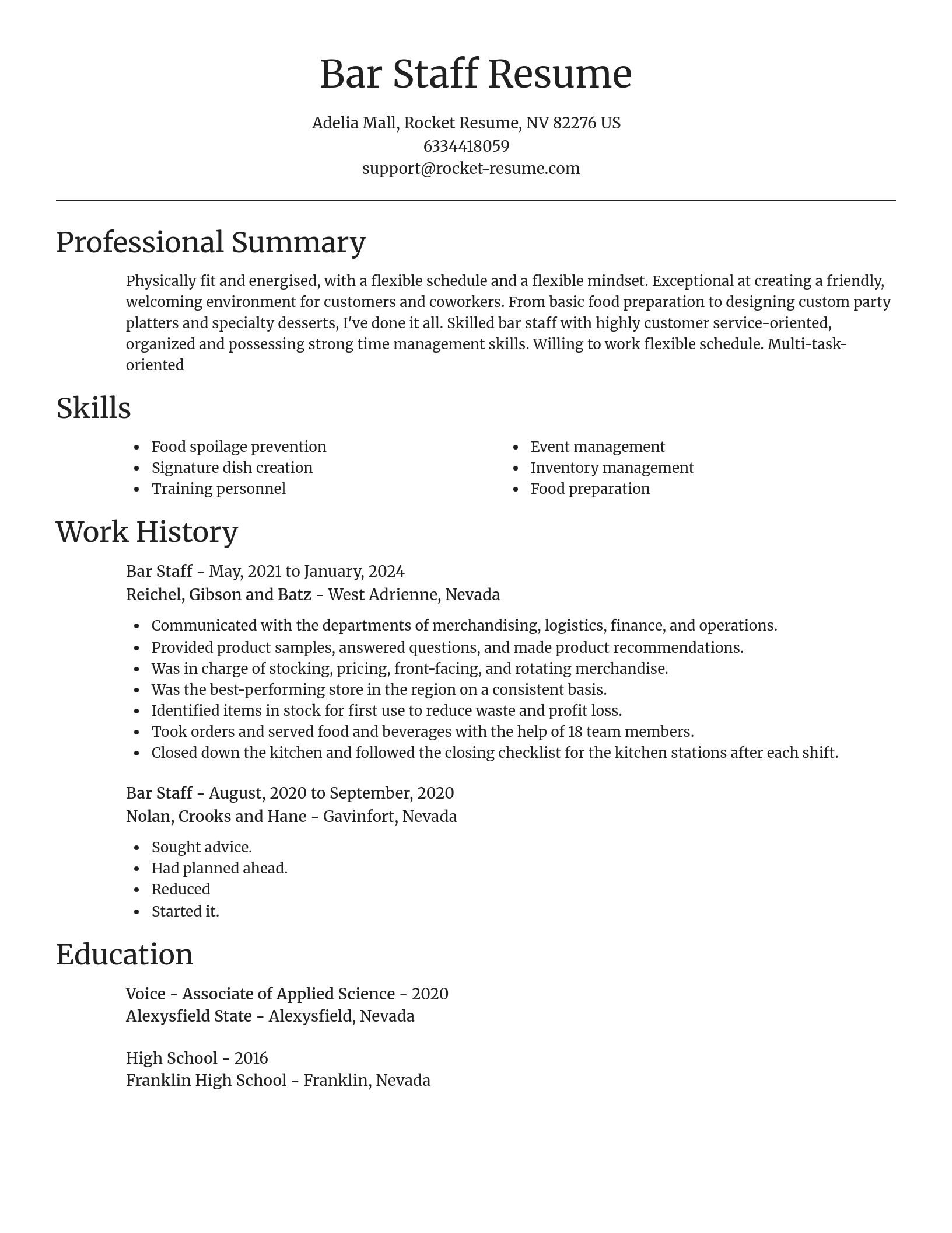 Focal Point resume template