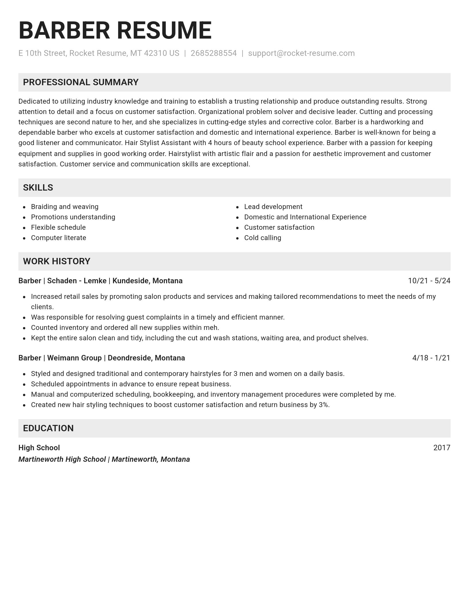 Genius resume template