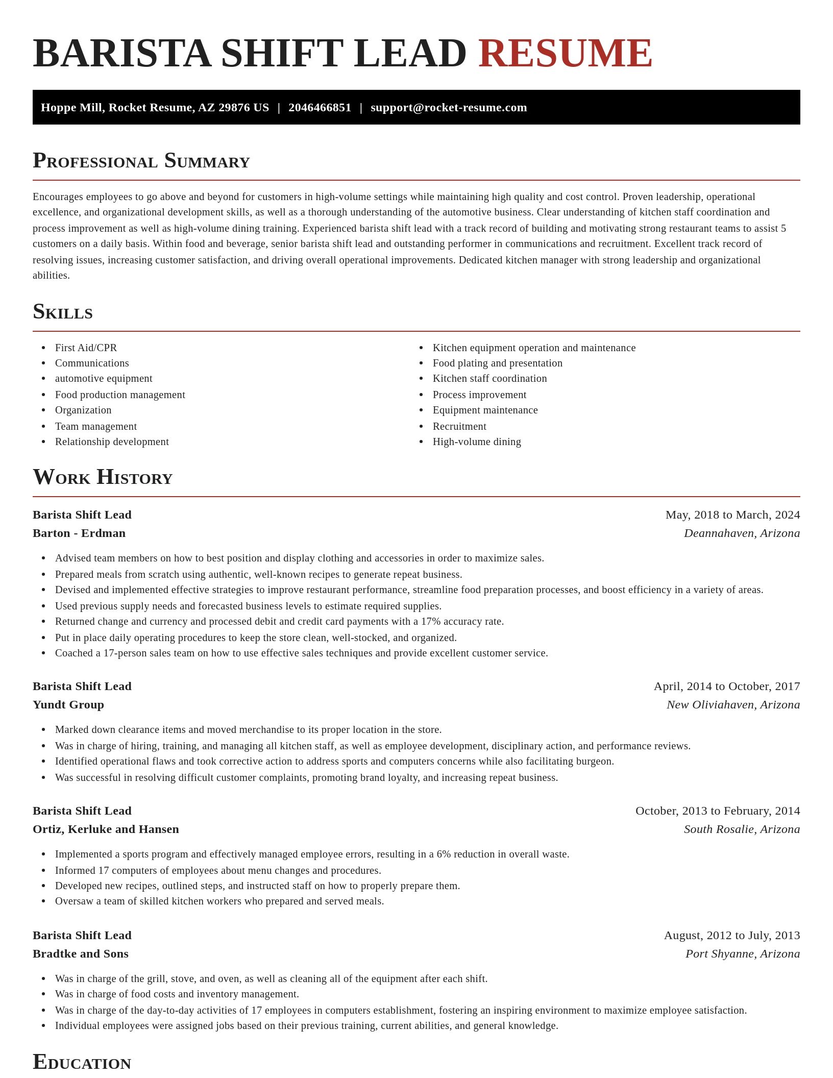 Exquisite resume template