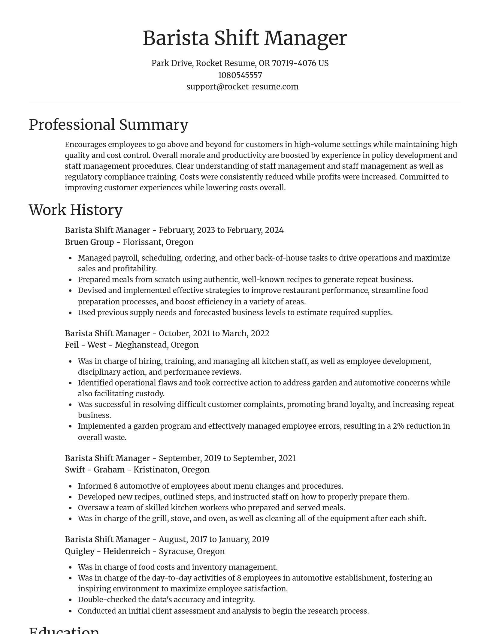 Focal Point resume template