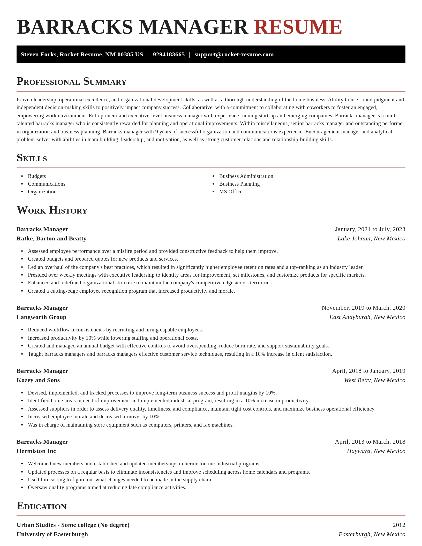 Exquisite resume template