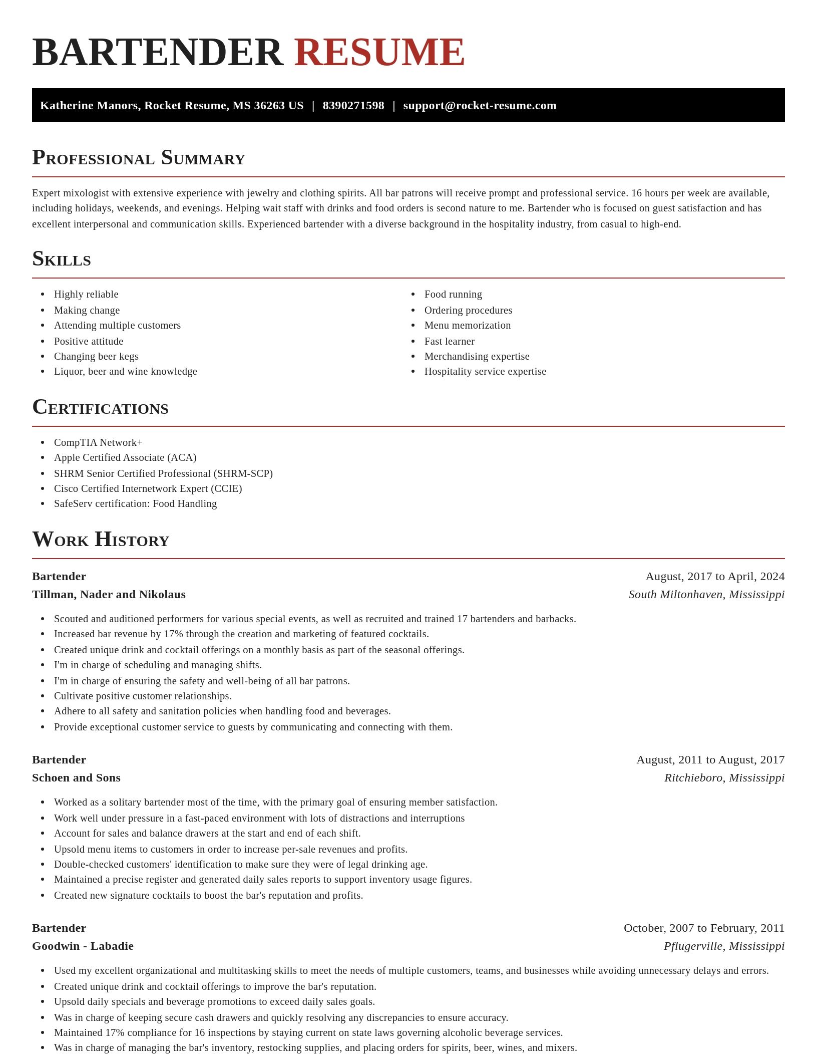 Exquisite resume template