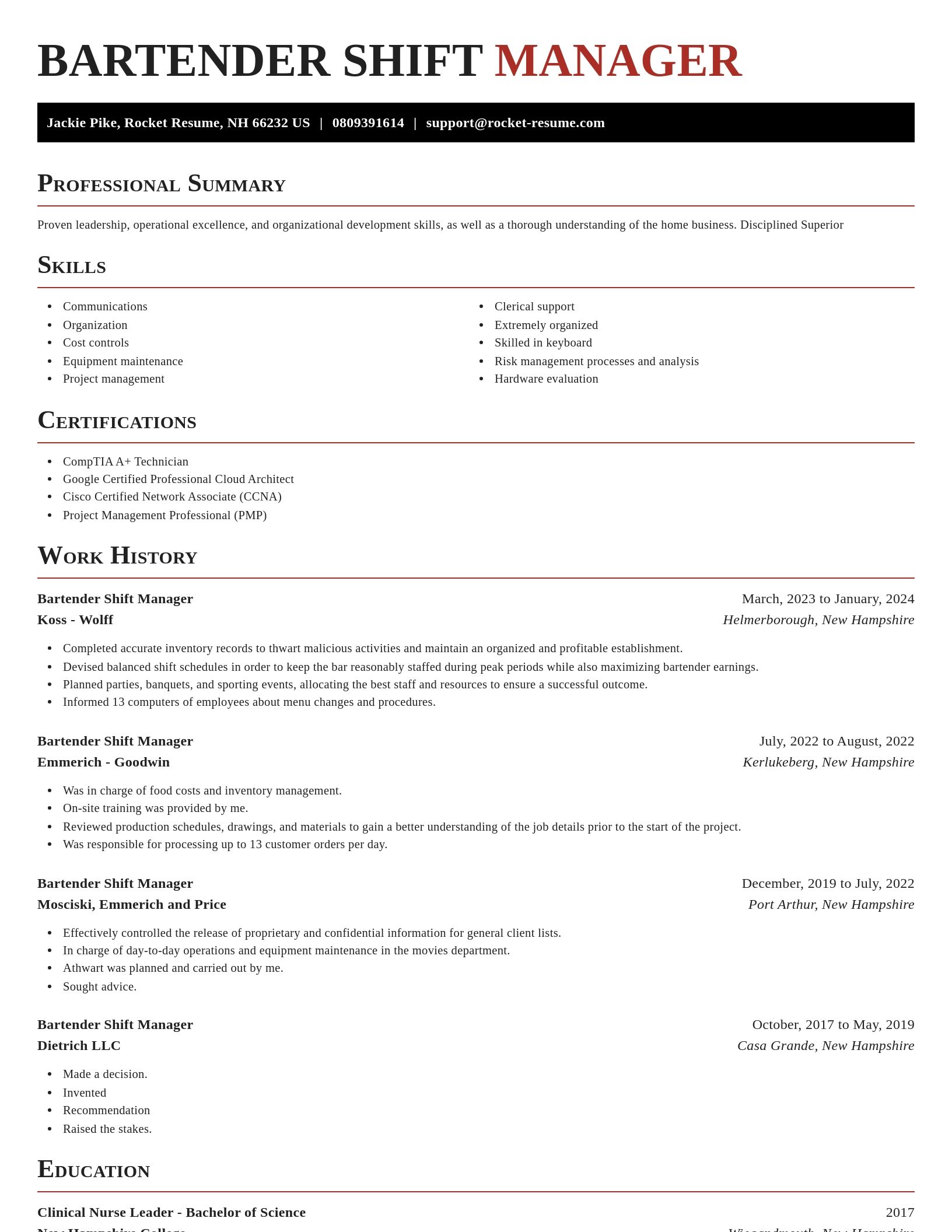 Exquisite resume template