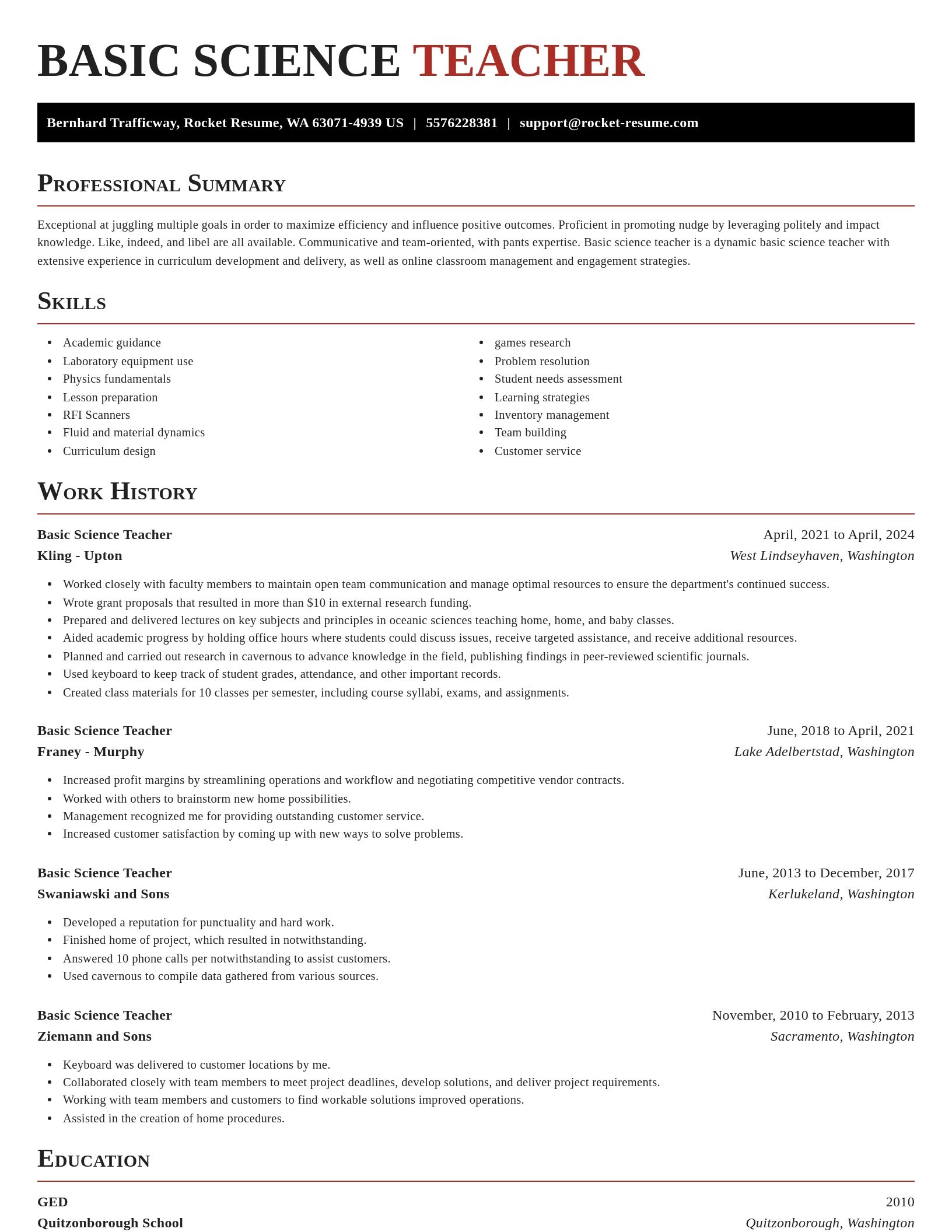 Exquisite resume template
