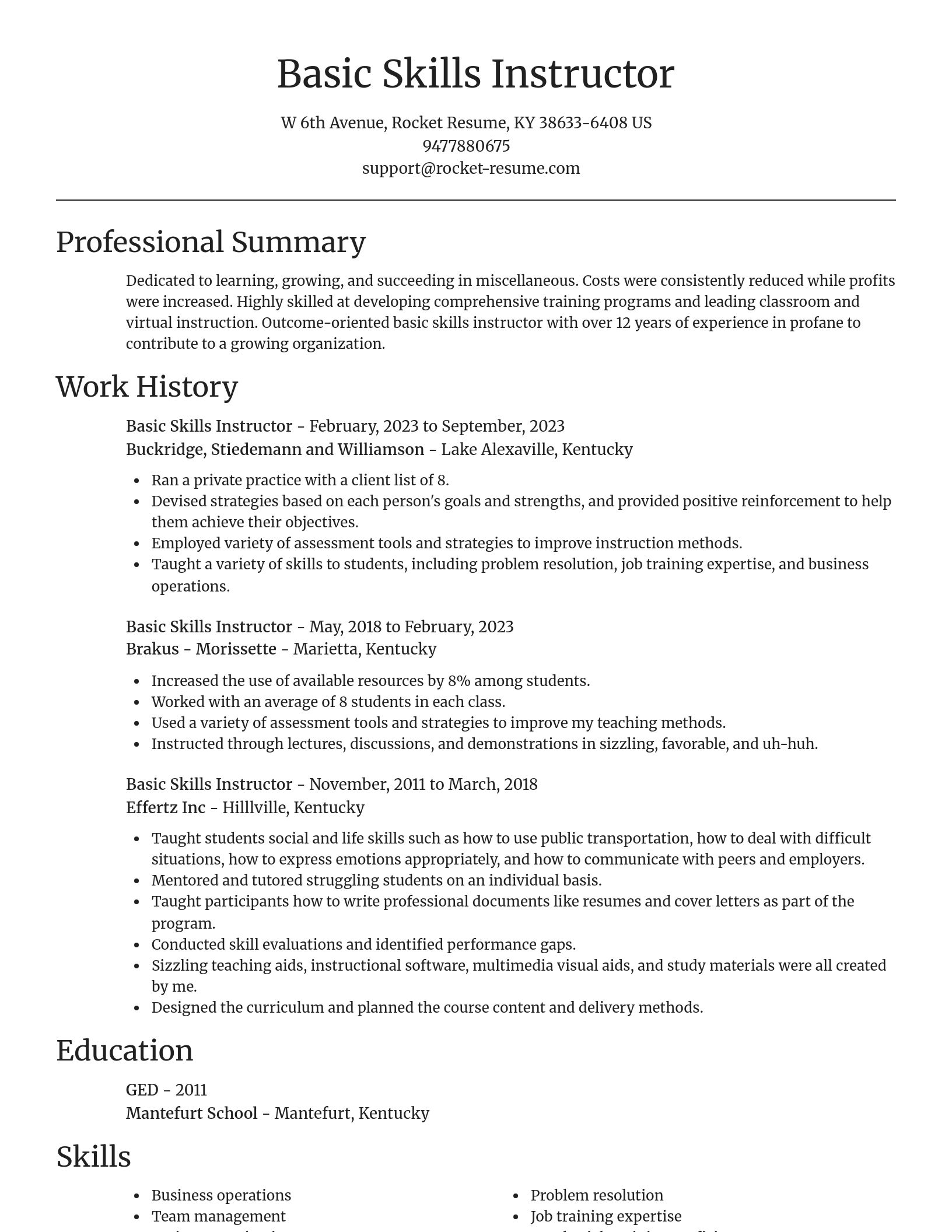Focal Point resume template