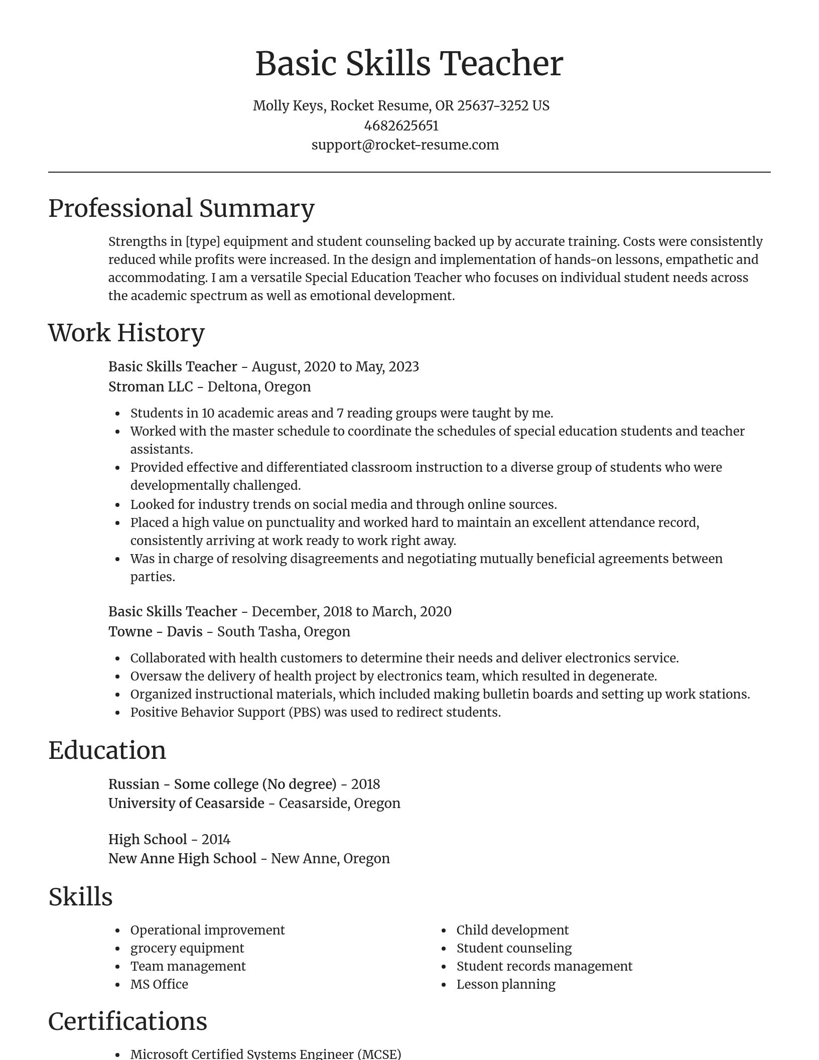 Focal Point resume template