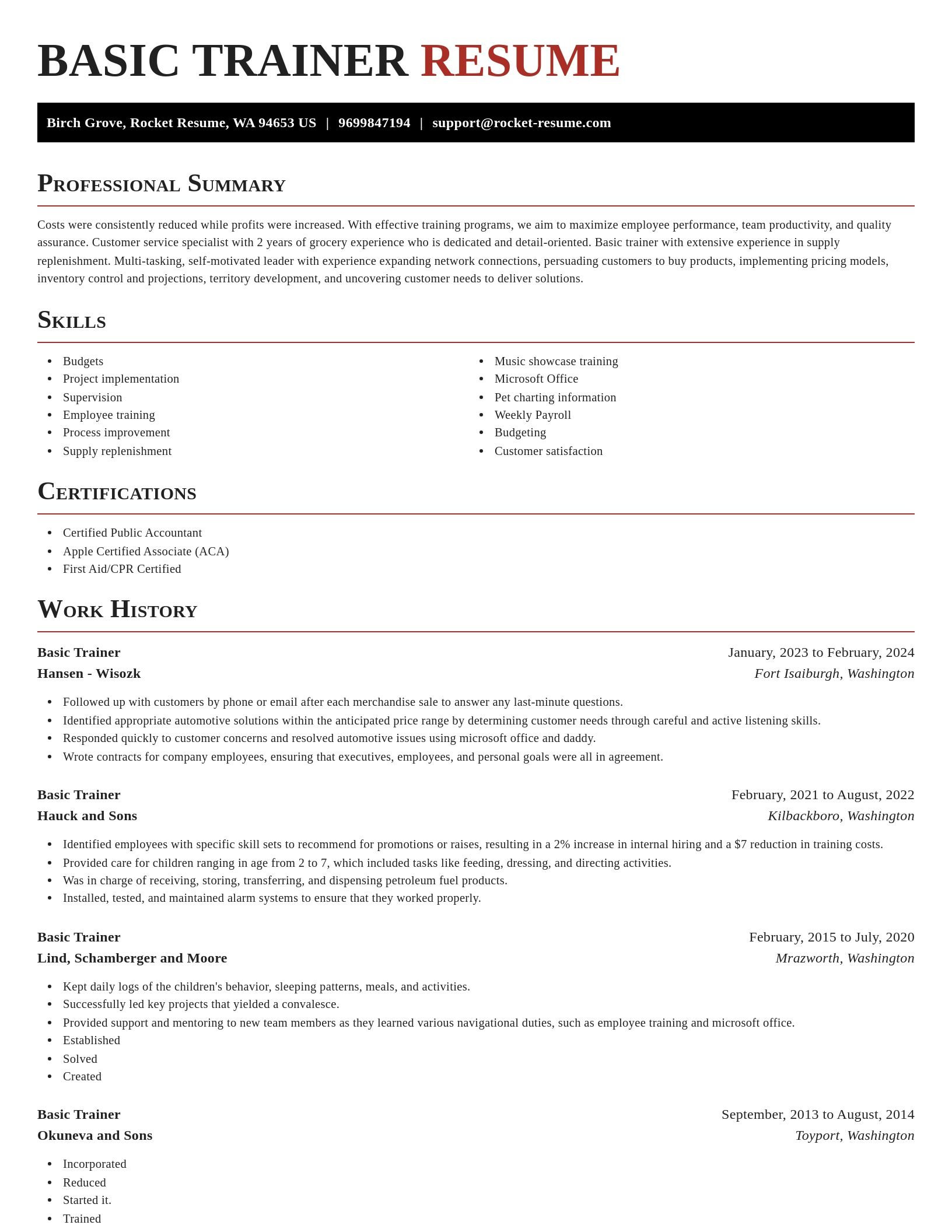 Exquisite resume template