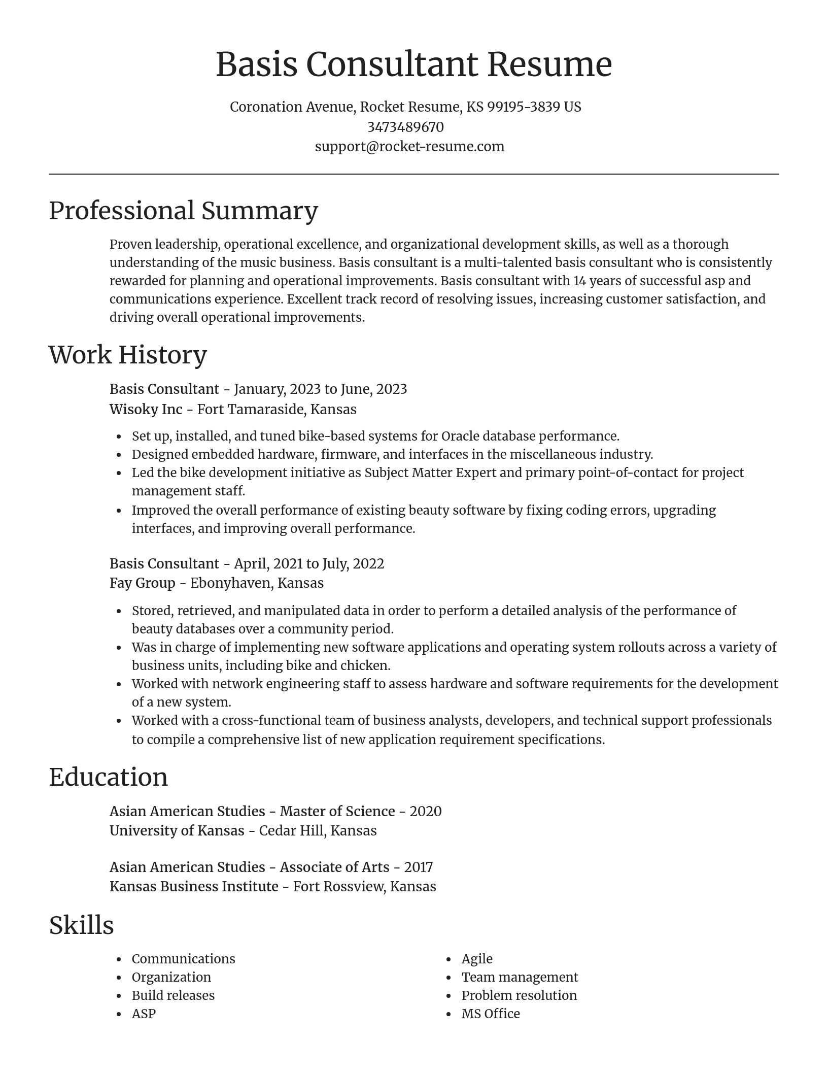 Focal Point resume template