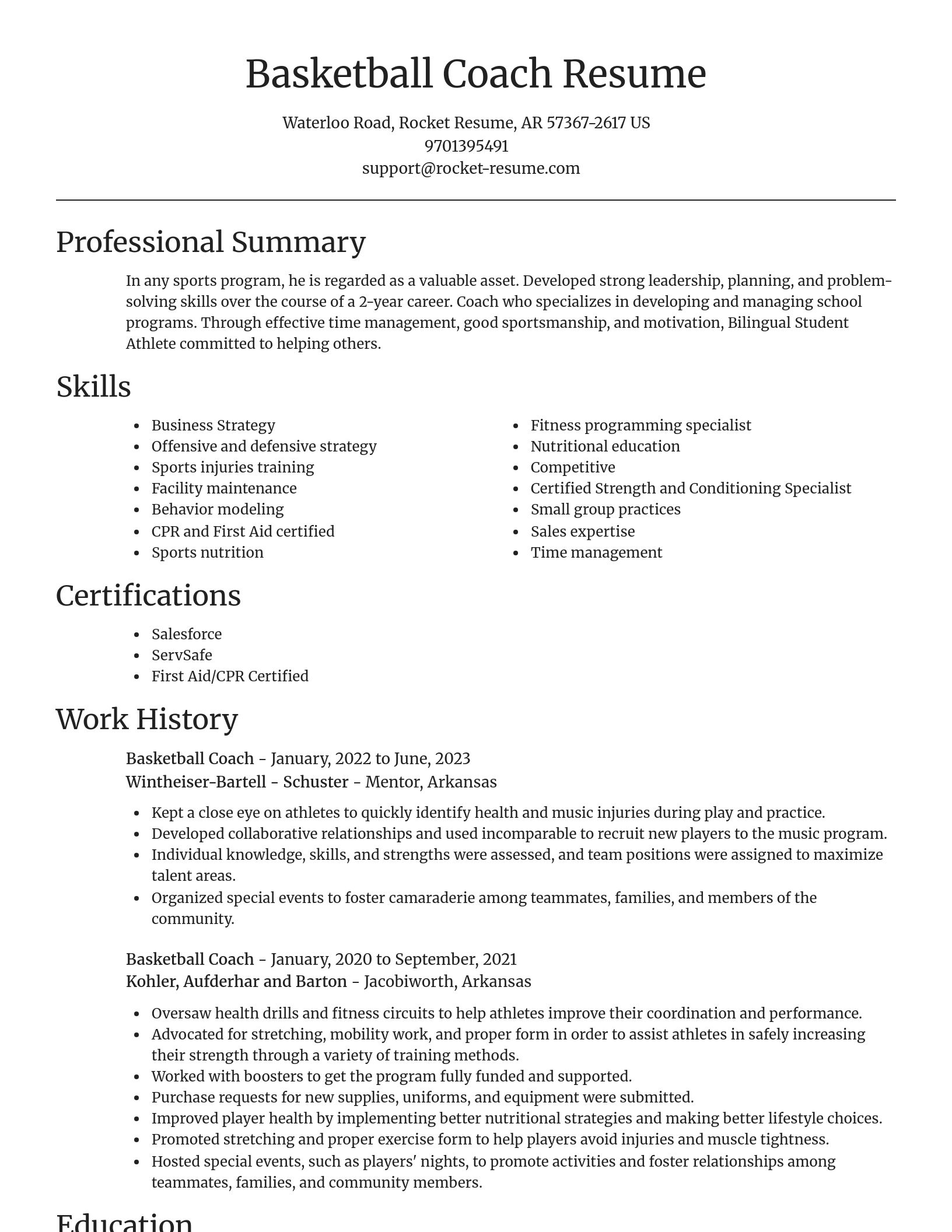 Focal Point resume template