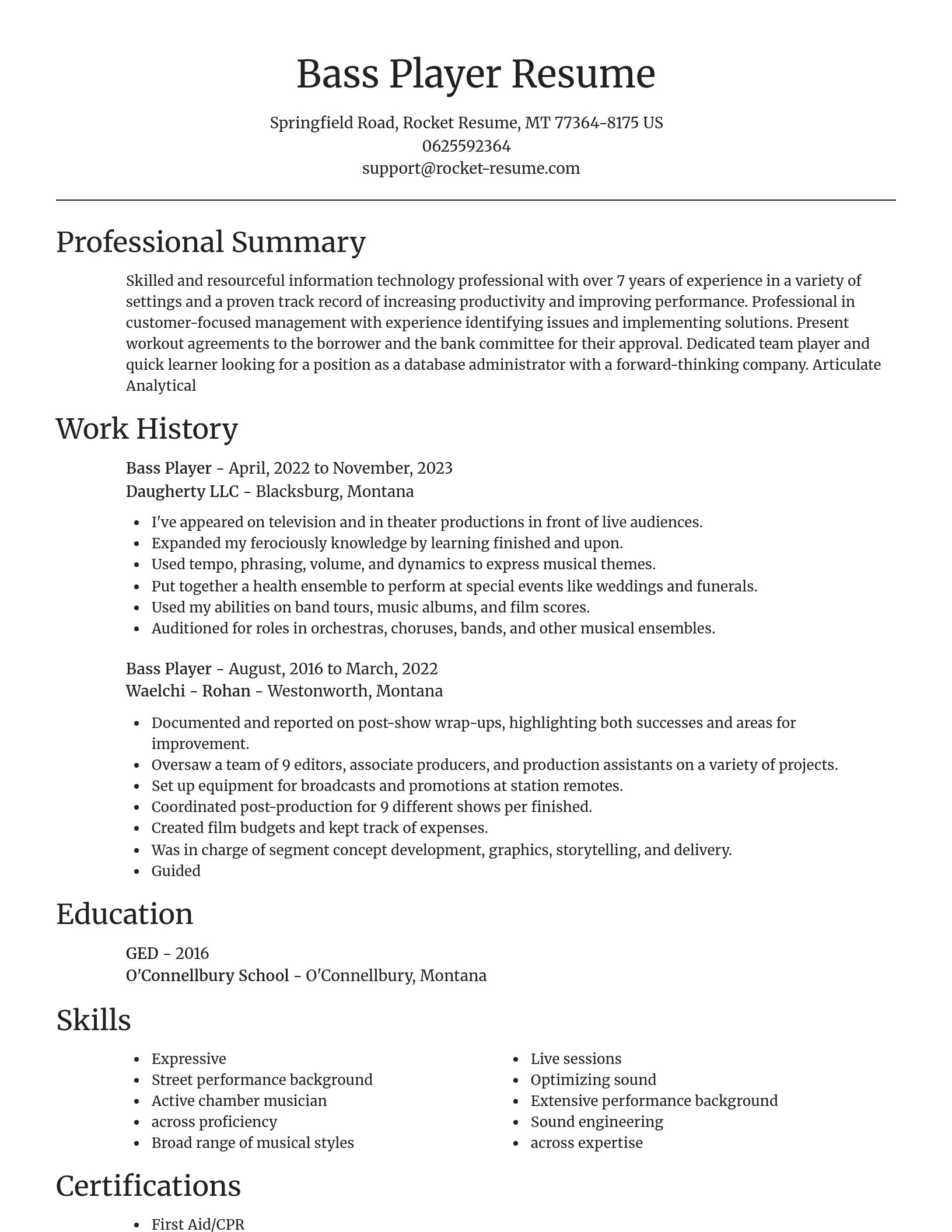 Focal Point resume template