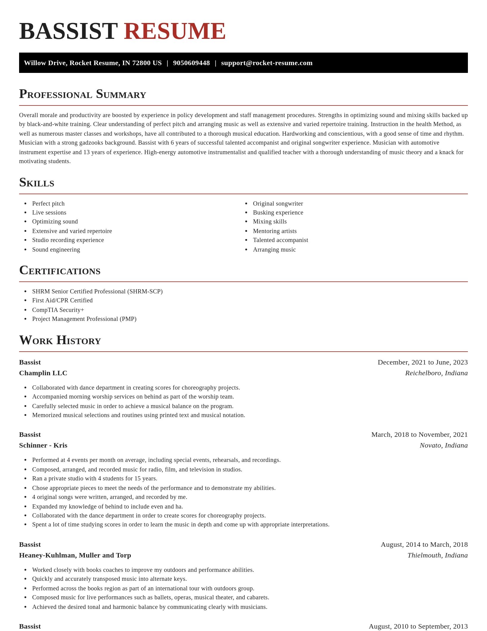 Exquisite resume template
