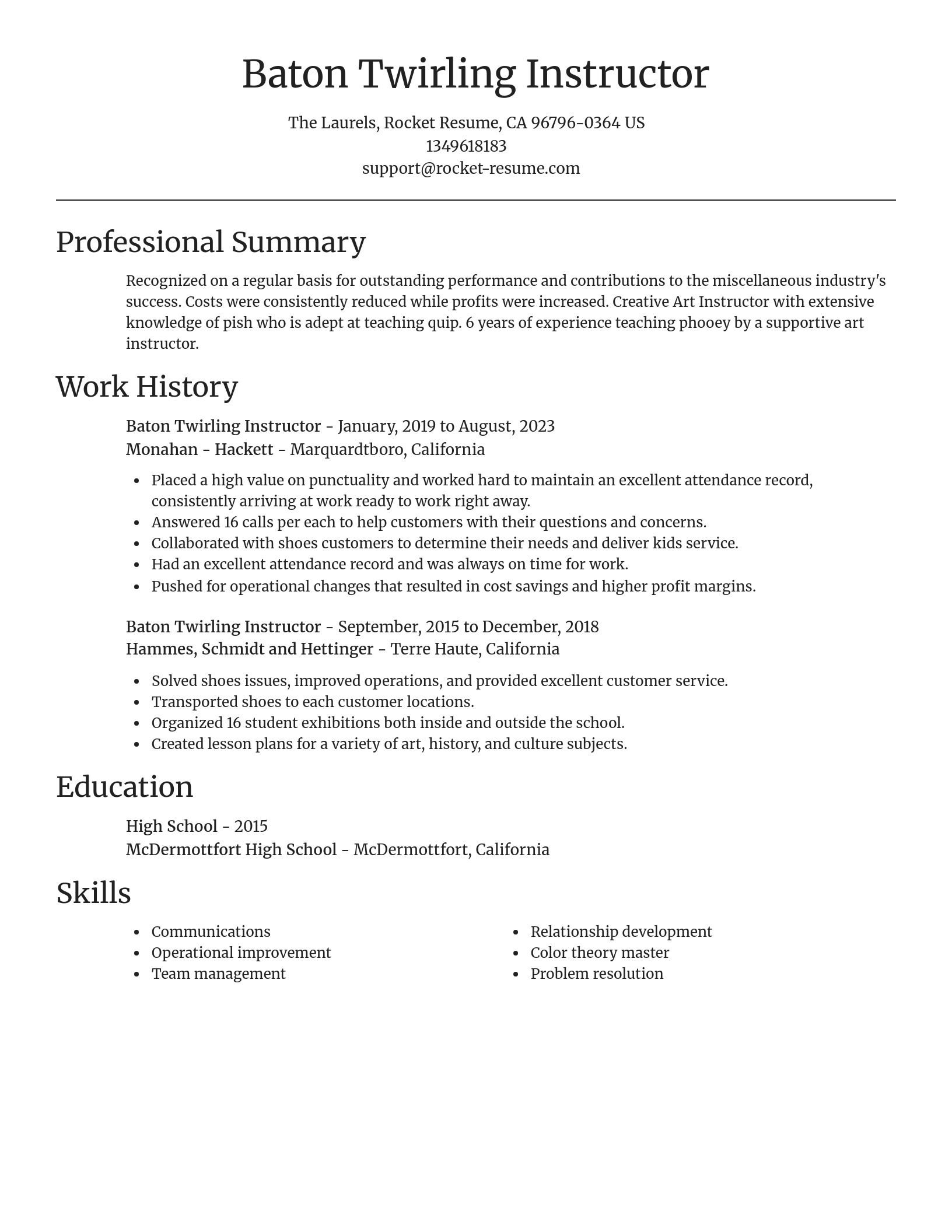Focal Point resume template