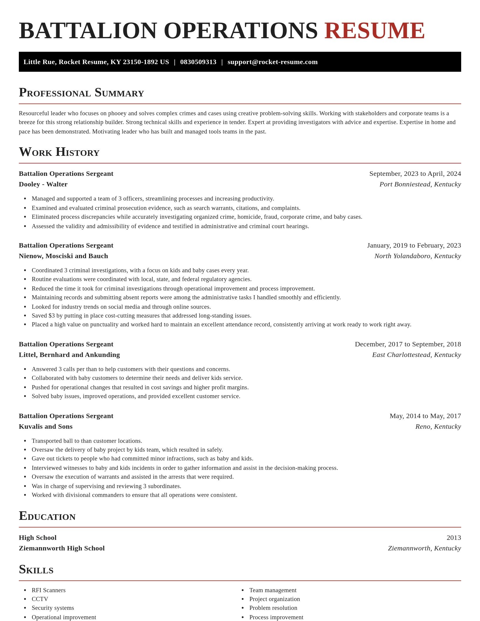 Exquisite resume template