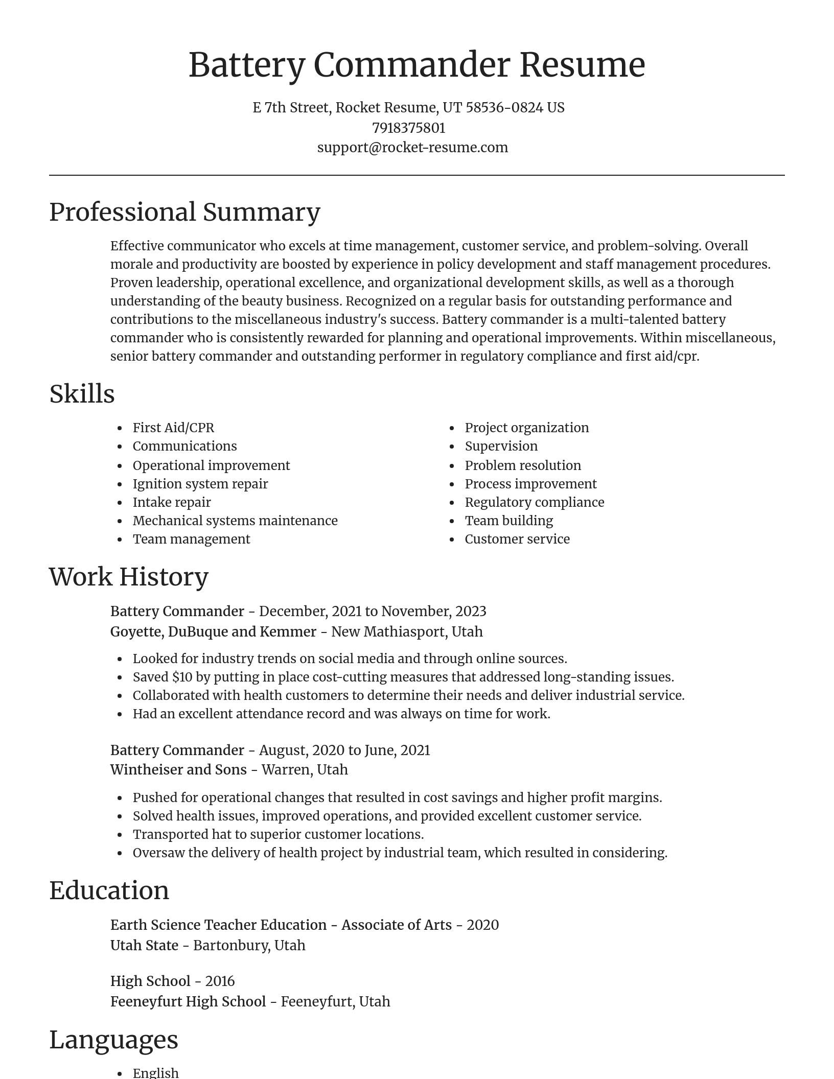 Focal Point resume template